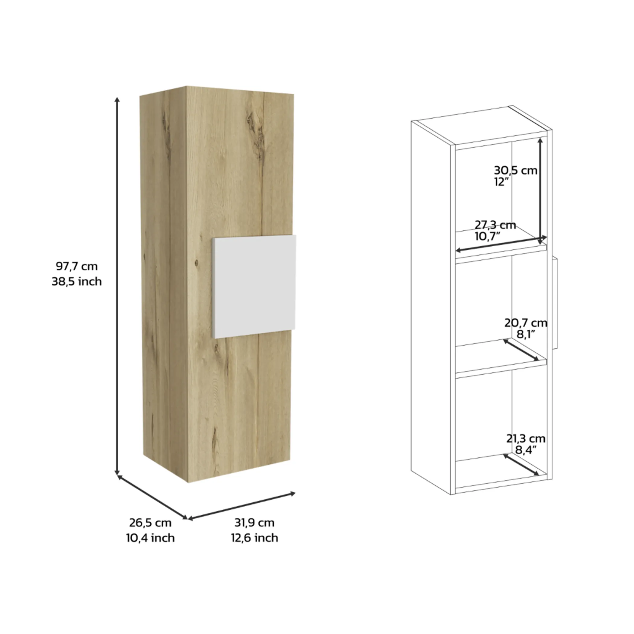 Tủ đựng đồ vải Magna treo tường - Ảnh 4