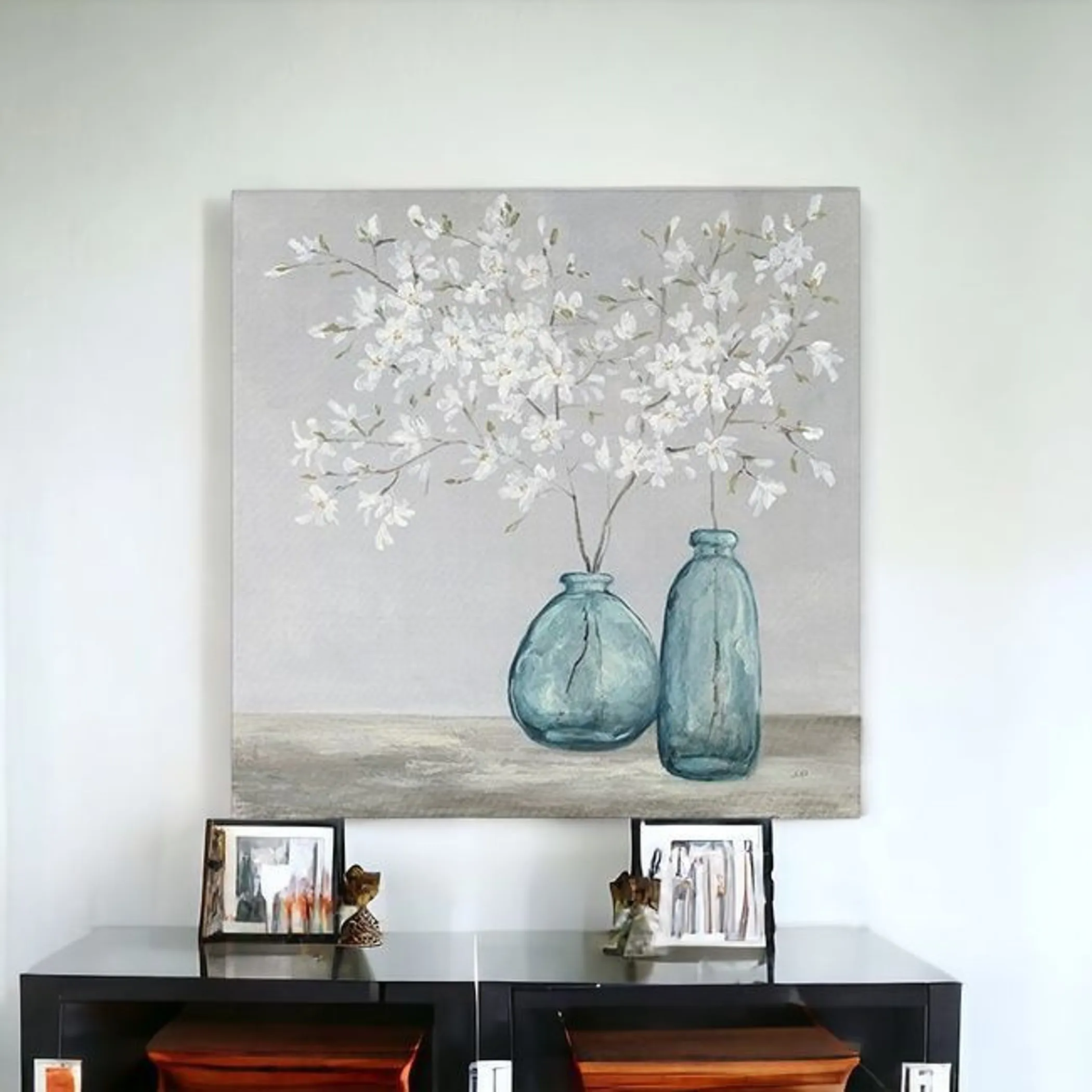 Tranh in không khung hoa trắng mùa xuân - Ảnh 4