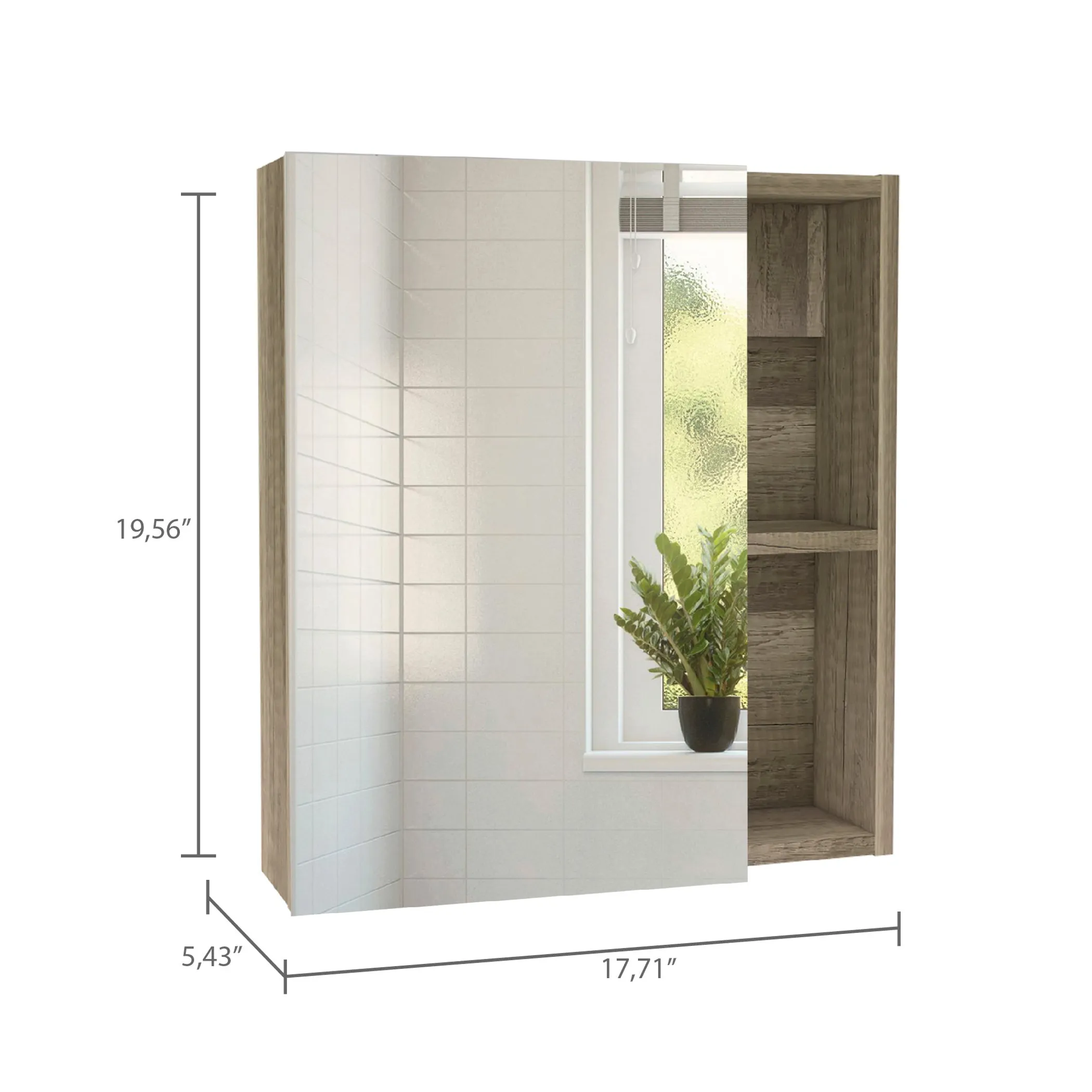 Bộ nội thất phòng tắm Labelle 2 món: tủ gương và tủ đựng khăn - Ảnh 5