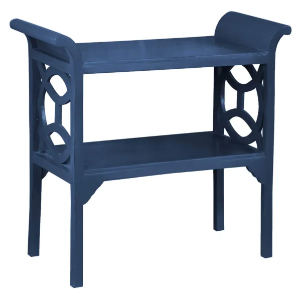Bàn console trang trí Sunset Trading Cottage gỗ đặc màu xanh navy