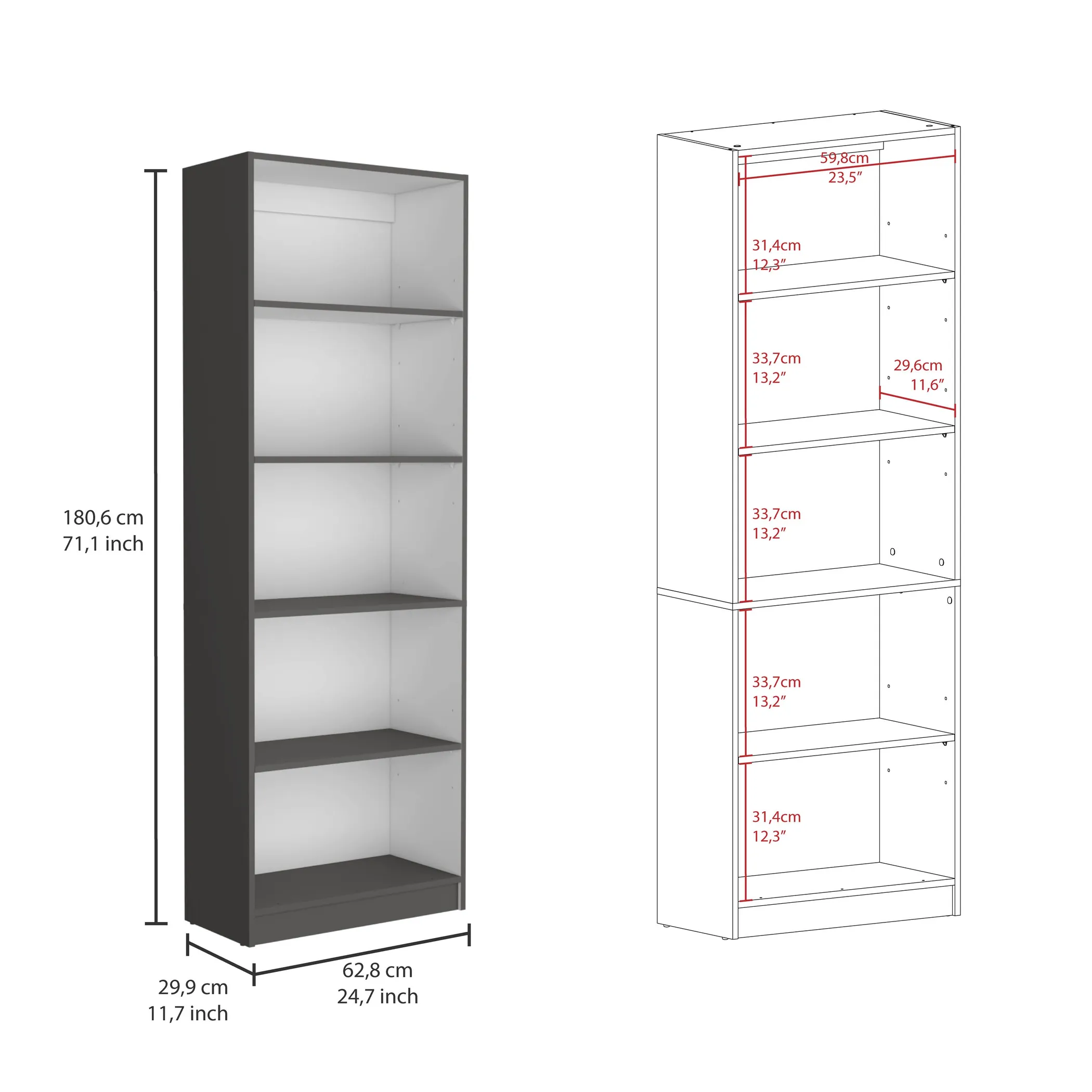 Bộ nội thất Lecanto 3 món màu trắng phối gỗ sồi sáng - Ảnh 5