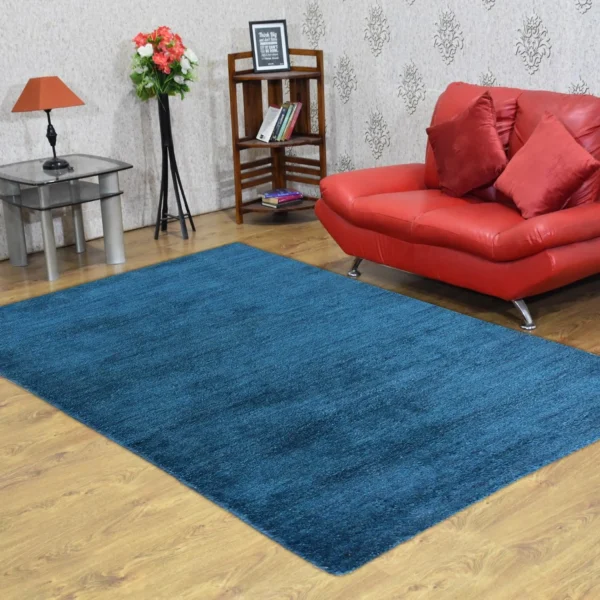Thảm pha lụa dệt thắt tay Rugsotic Carpets màu trơn