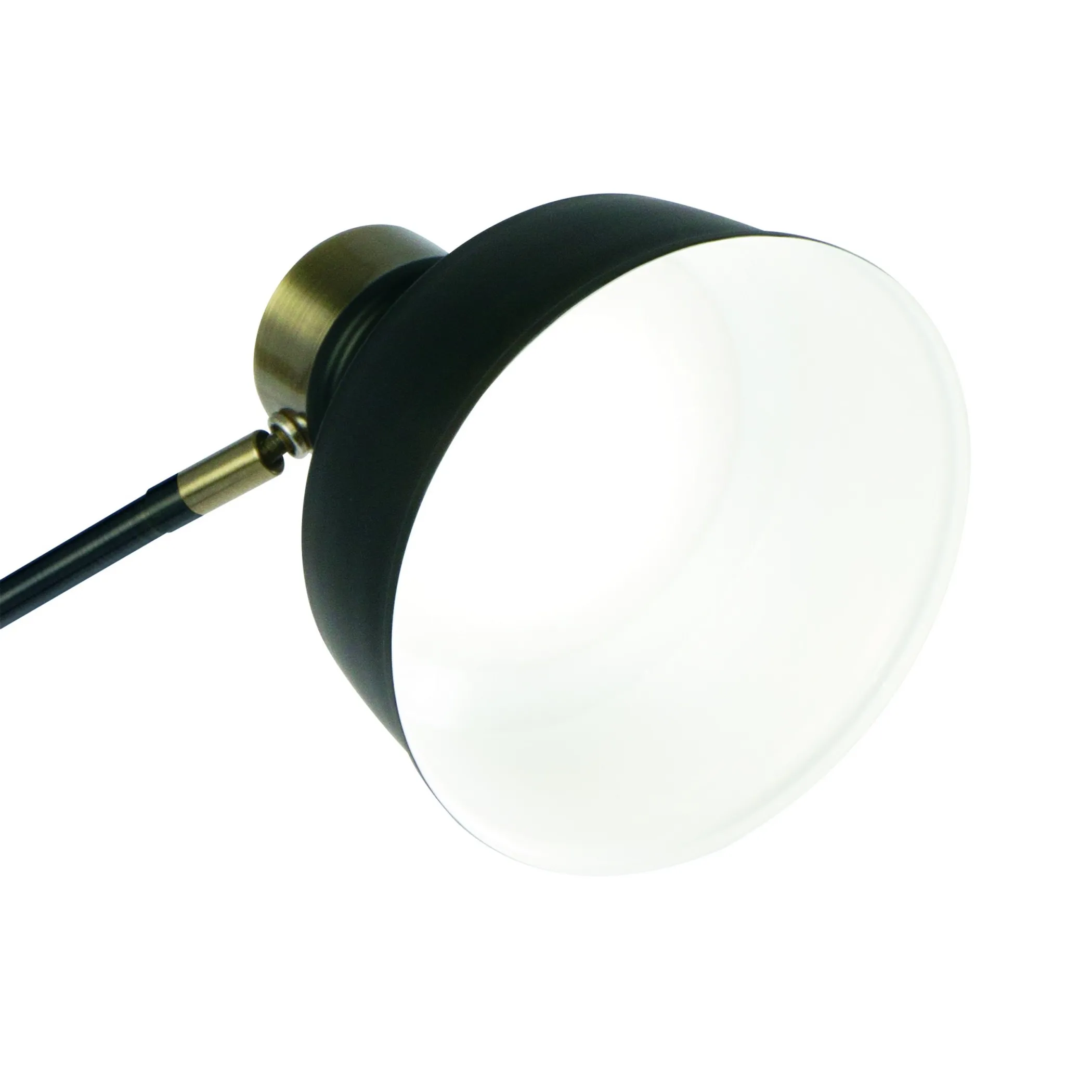 Đèn bàn LED điều chỉnh được màu đen mờ và đồng thau cổ điển - Ảnh 3