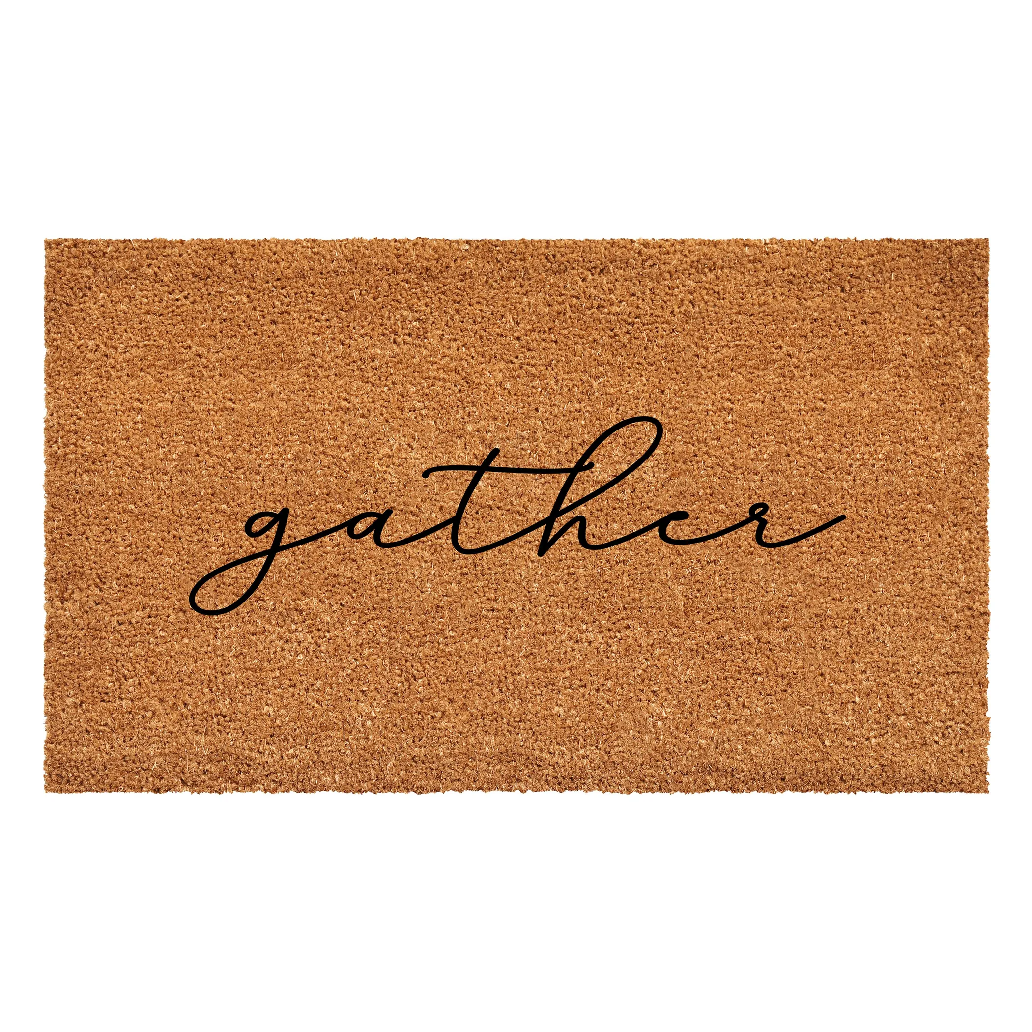Thảm chùi chân xơ dừa Calloway Mills chữ Gather - nhiều kích thước