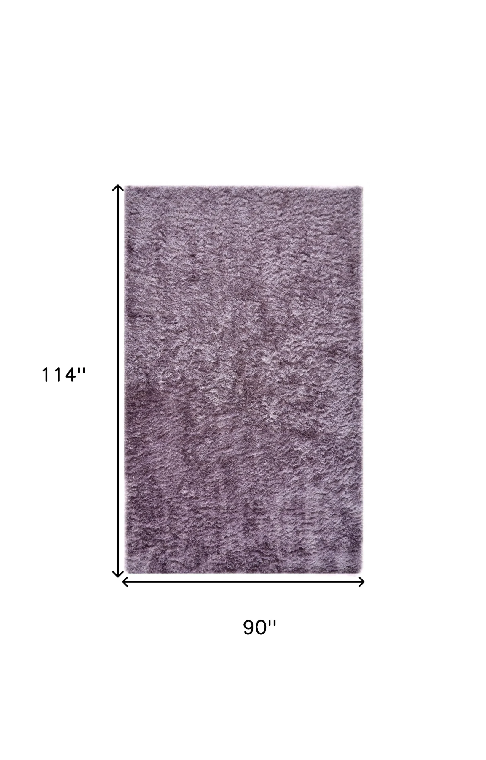 Thảm trải sàn lông xù chần thủ công 2,4m x 3m màu tím - Ảnh 3