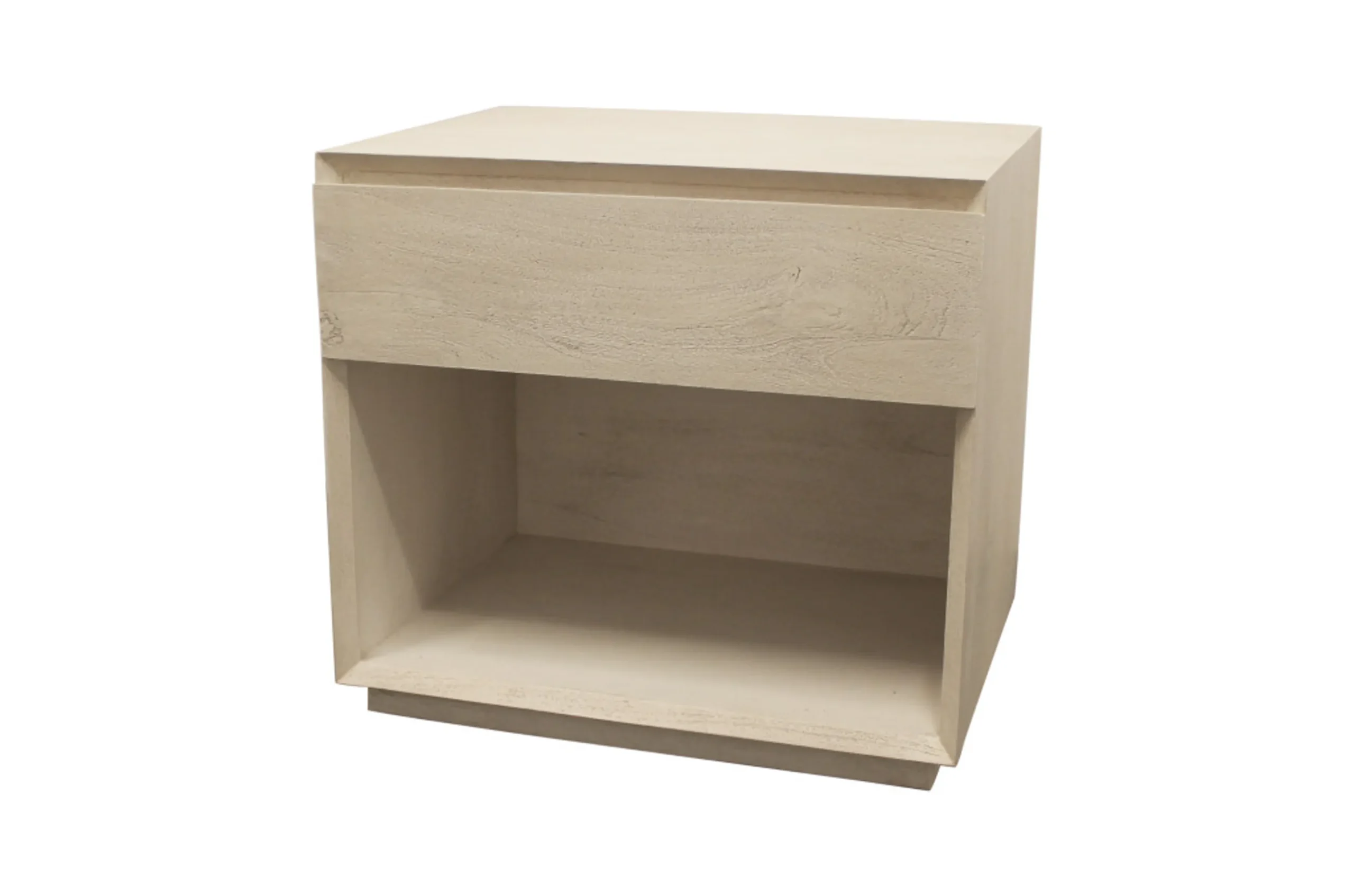 Tủ đầu giường gỗ tự nhiên 1 ngăn kéo màu gỗ mộc 61cm - Ảnh 3