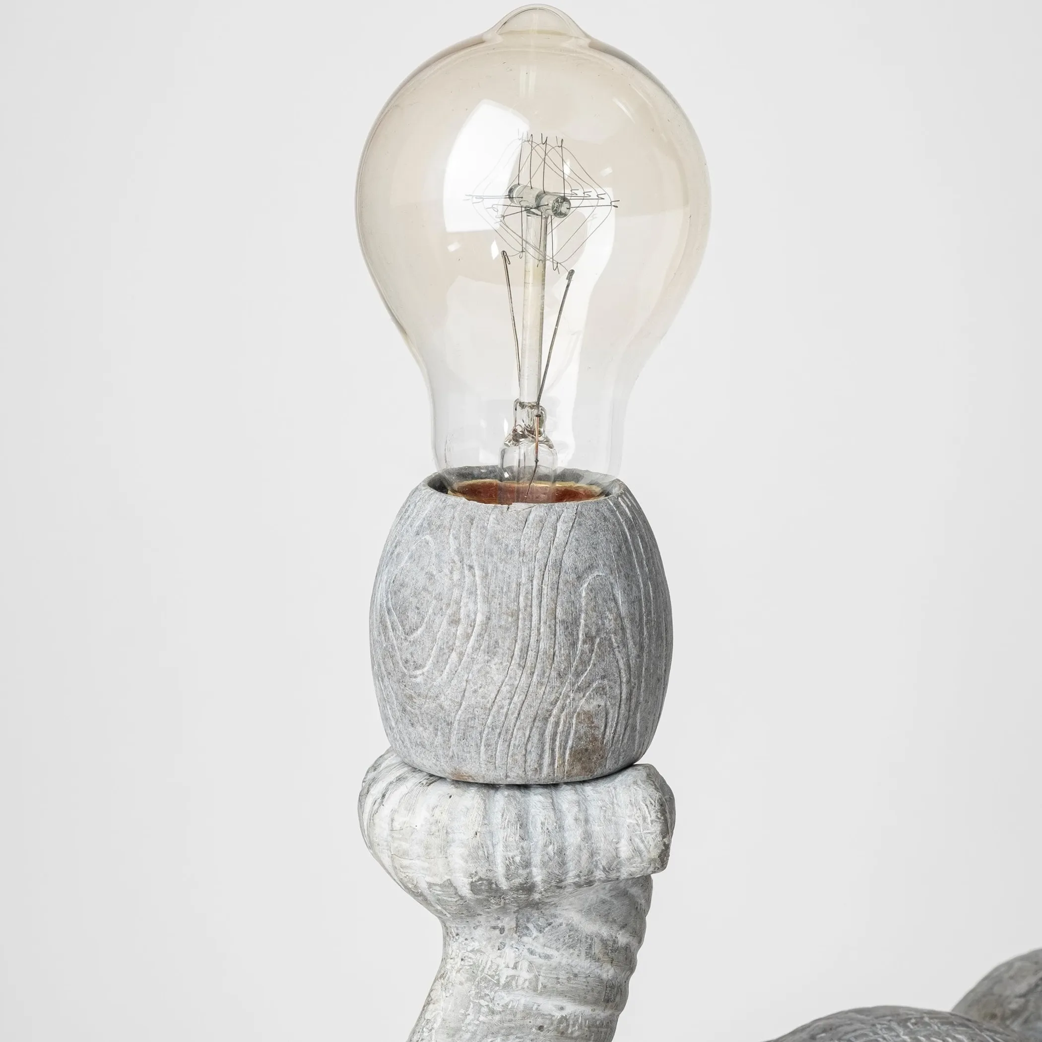Chân đèn bàn LED màu xám 40cm - Ảnh 6