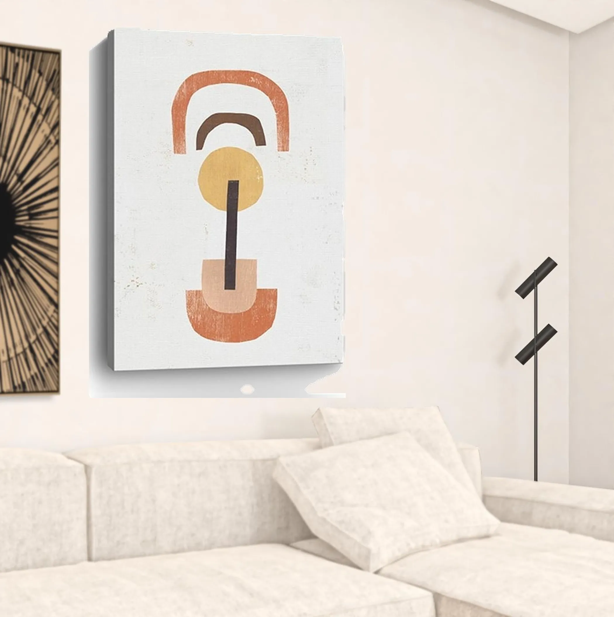 Tranh canvas không khung trừu tượng hình khối cân bằng - Ảnh 3