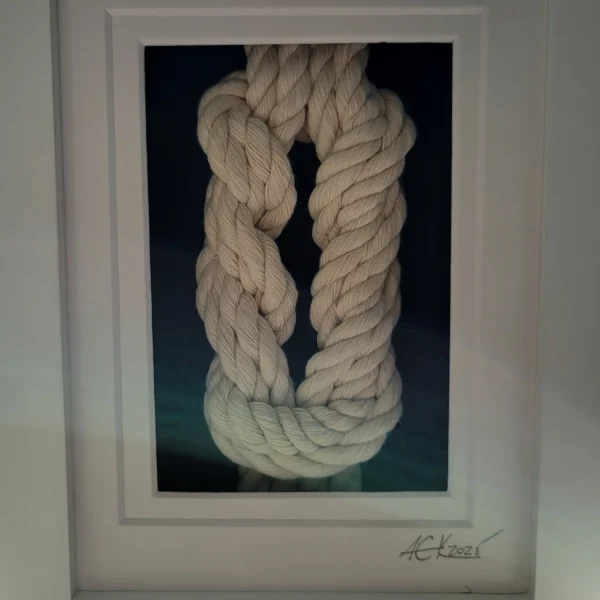 Tranh nút thắt 3D ACKnots Twisted khung gỗ 20cm x 25cm