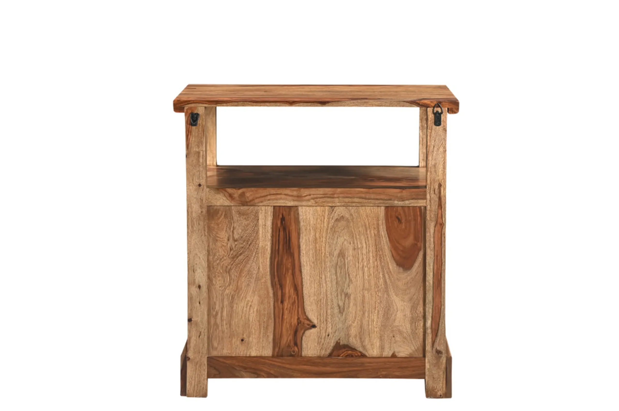 Tủ đầu giường gỗ tự nhiên 69cm hai ngăn kéo màu nâu - Ảnh 6
