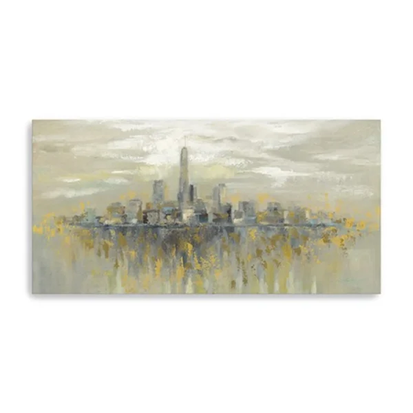 Tranh canvas đường chân trời Manhattan không khung 152cm x 76cm