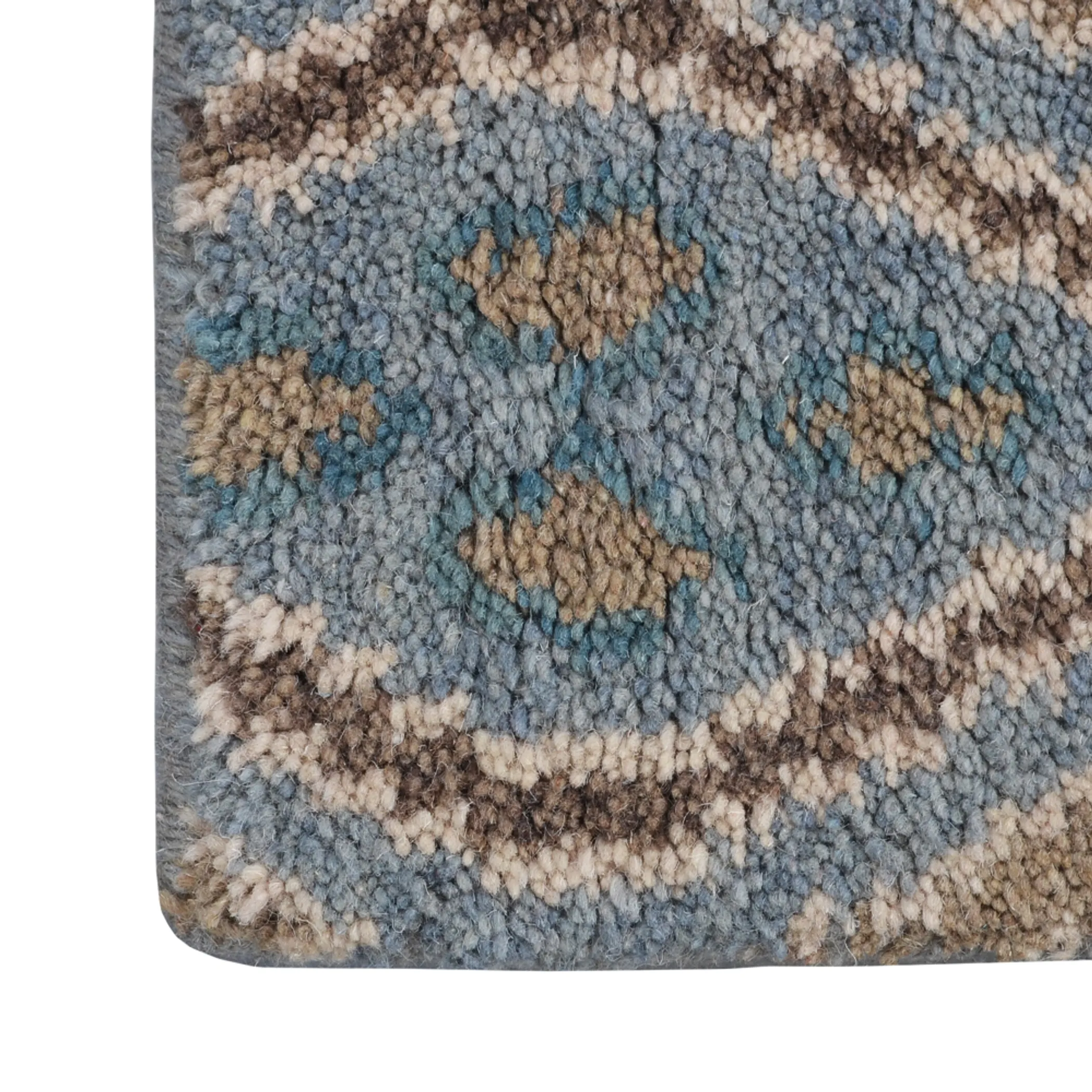 Thảm chạy hành lang len dệt thắt tay Rugsotic Carpets 0,75m x 3m họa tiết hình học - Ảnh 6