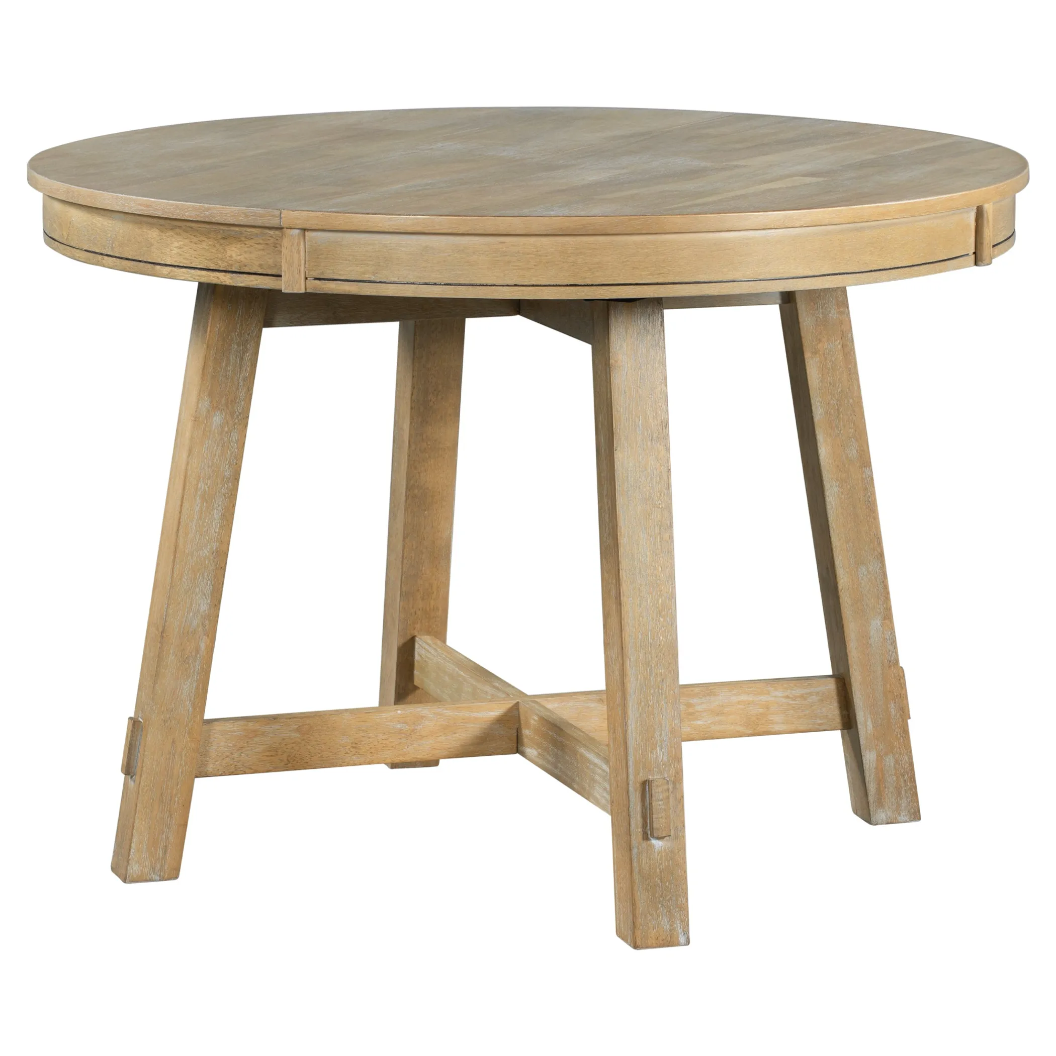 Bàn ăn tròn mở rộng phong cách nông trại 107cm - 142cm - Ảnh 5