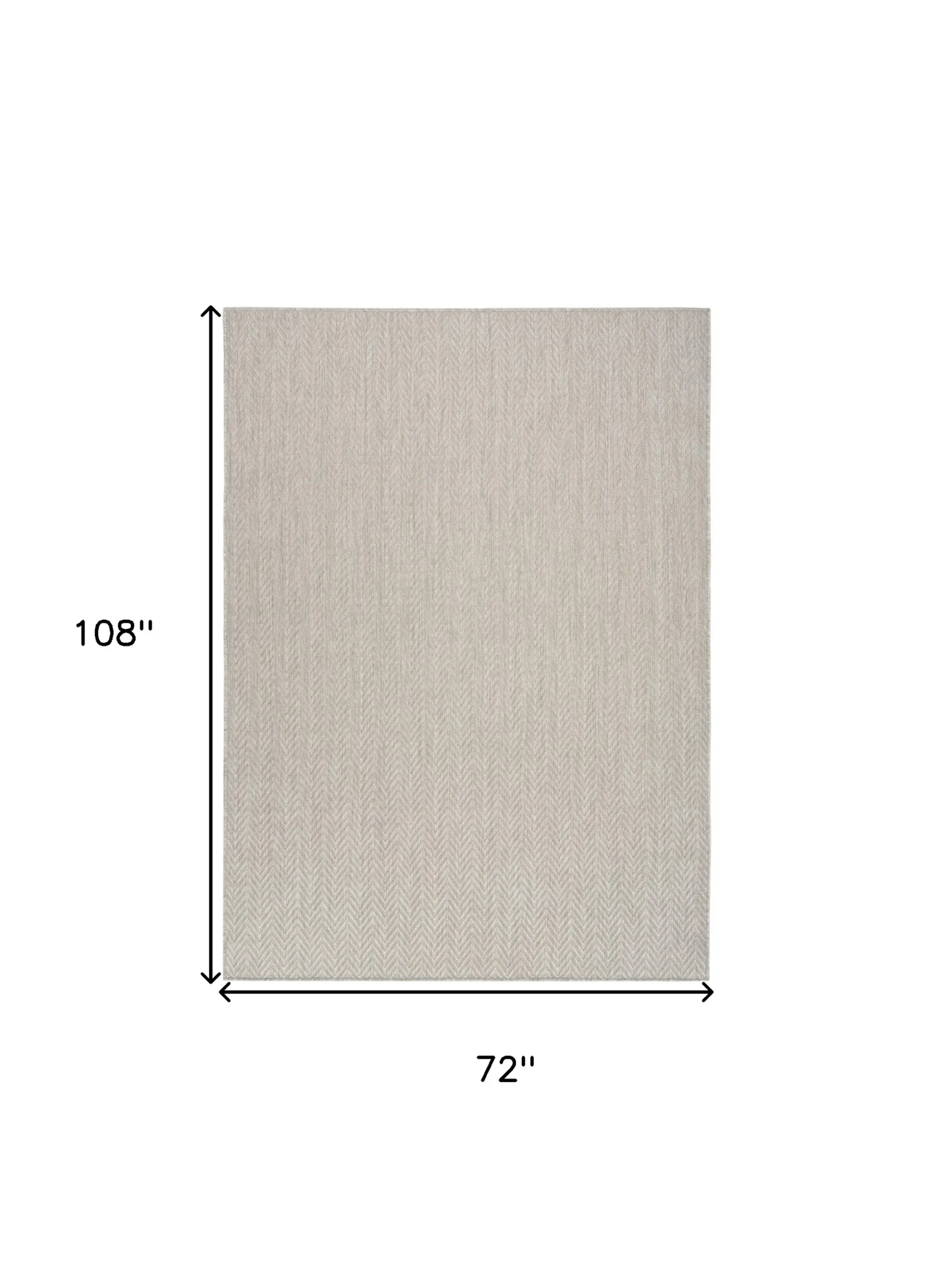 Thảm trải sàn 1,8m x 2,7m họa tiết hình học màu xám - Ảnh 2