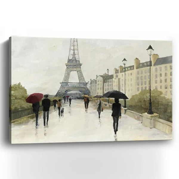 Tranh in không khung ngày mưa ở Paris