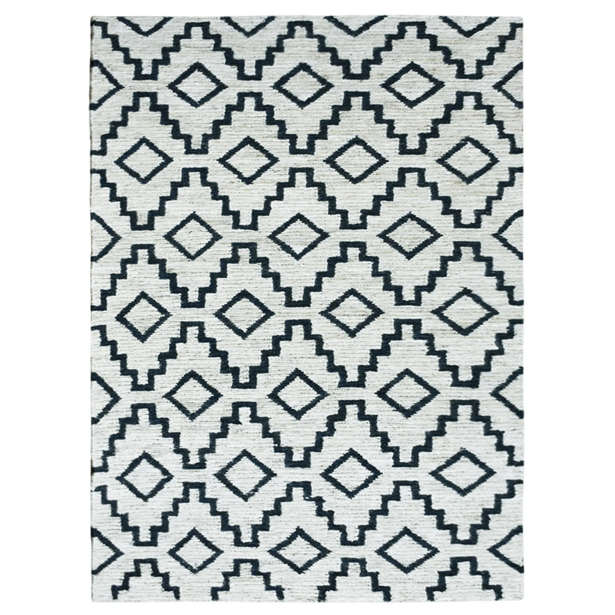 Thảm sợi đay sumak dệt thắt tay thân thiện môi trường Rugsotic Carpets họa tiết hình học - Ảnh 2