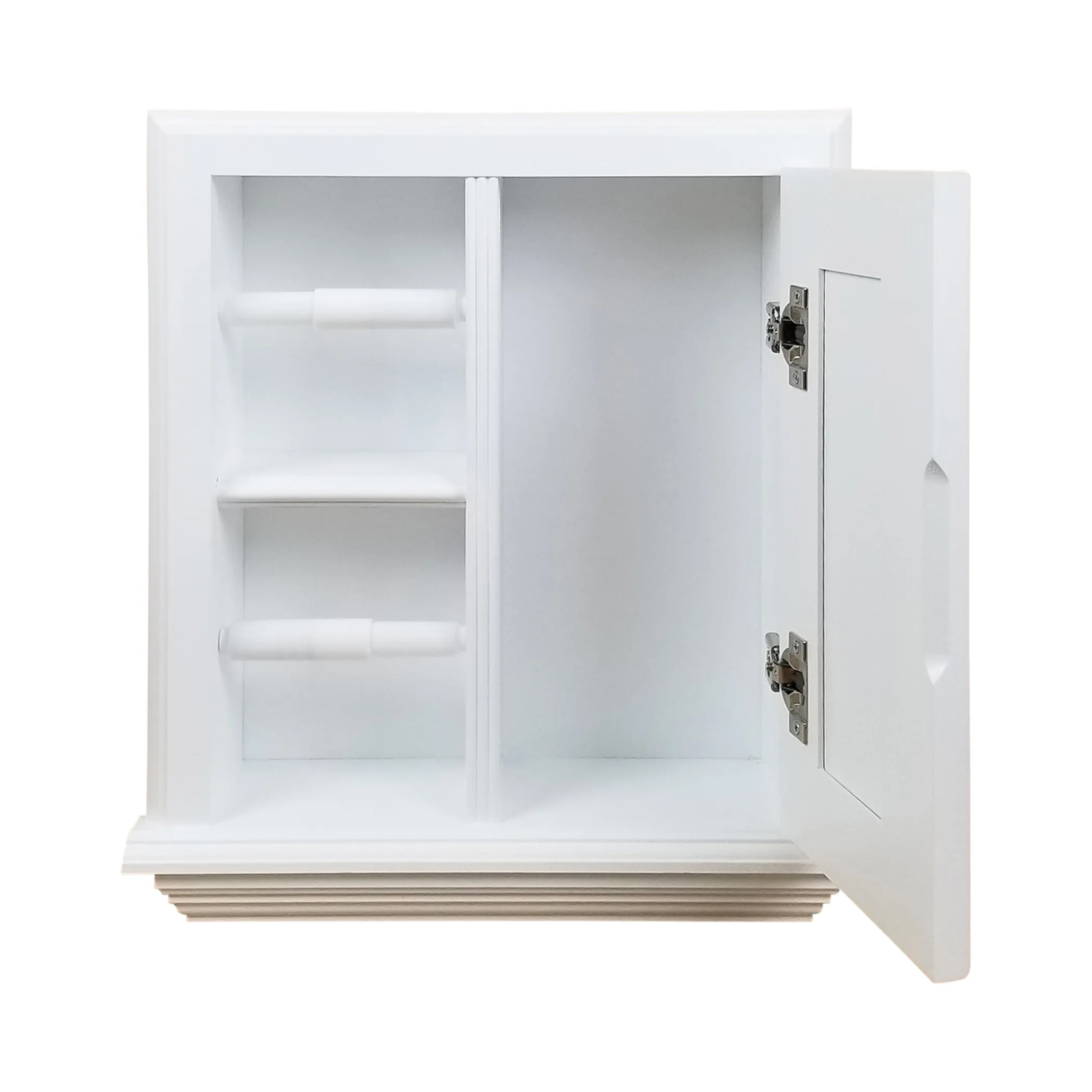 Hộp đựng giấy vệ sinh âm tường Haile bằng gỗ đặc kèm tủ nhỏ - Ảnh 2