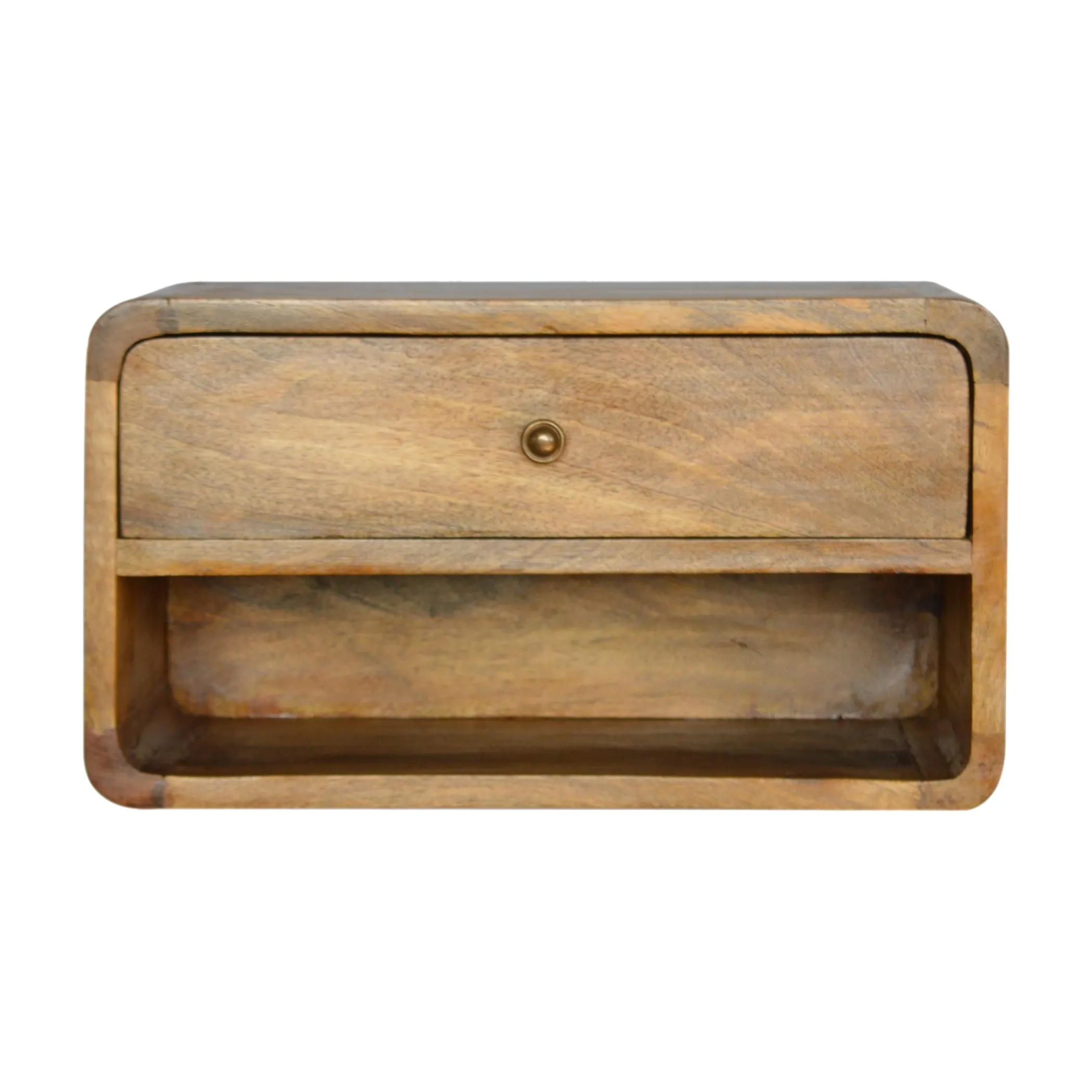 Tủ đầu giường 1 ngăn kéo gỗ xoài tự nhiên màu mộc 25cm - Ảnh 2