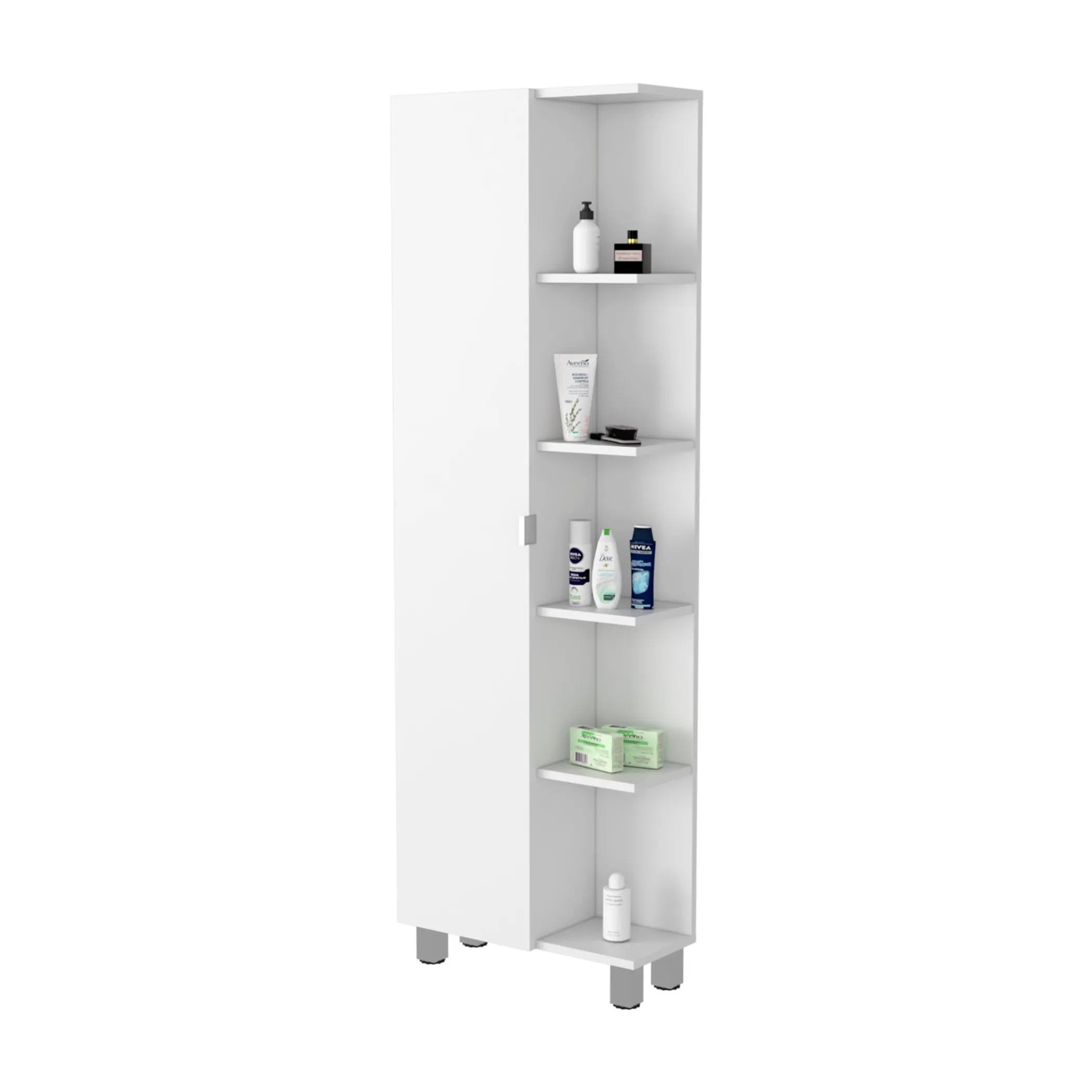 Tủ trang trí màu trắng 9 ngăn rộng 51cm - Ảnh 4