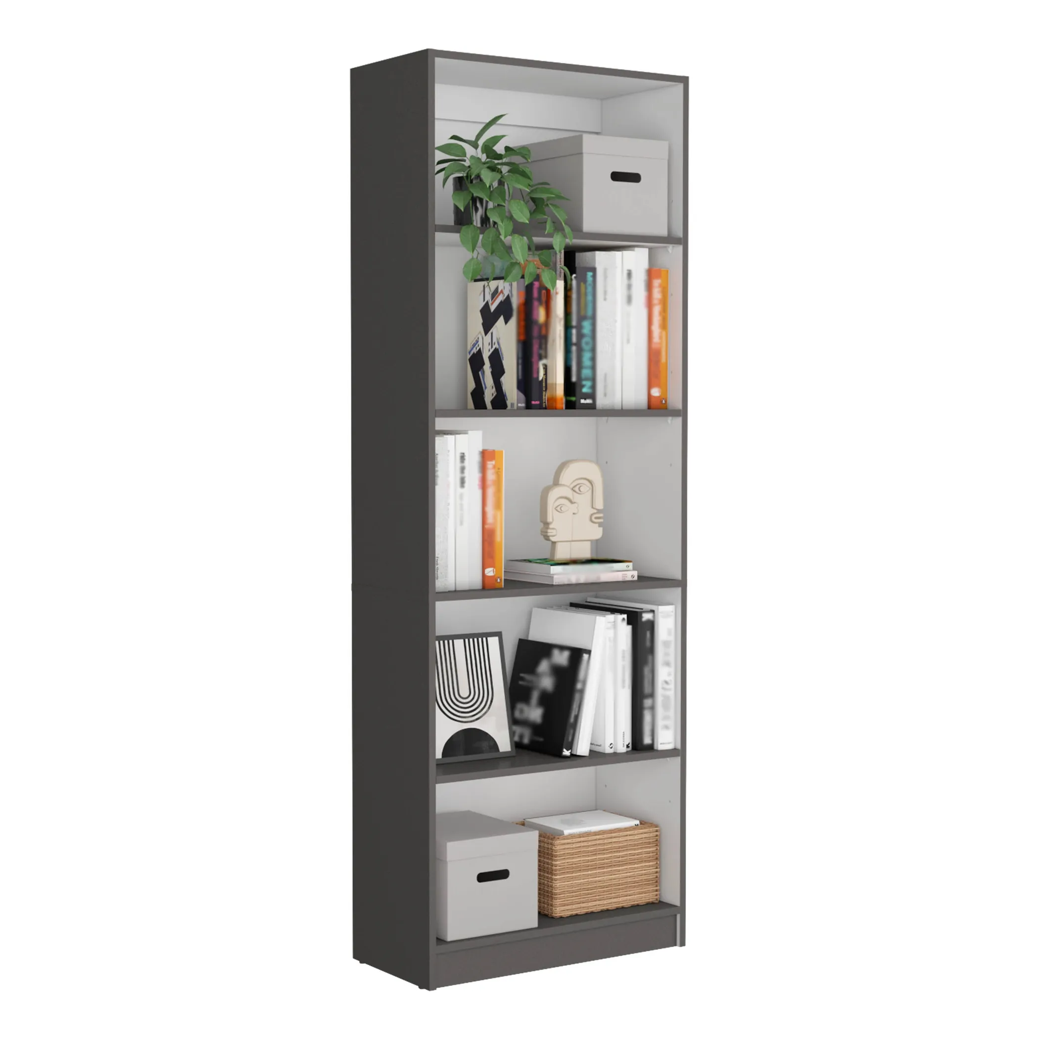 Bộ nội thất Lecanto 3 món màu trắng phối gỗ sồi sáng - Ảnh 3