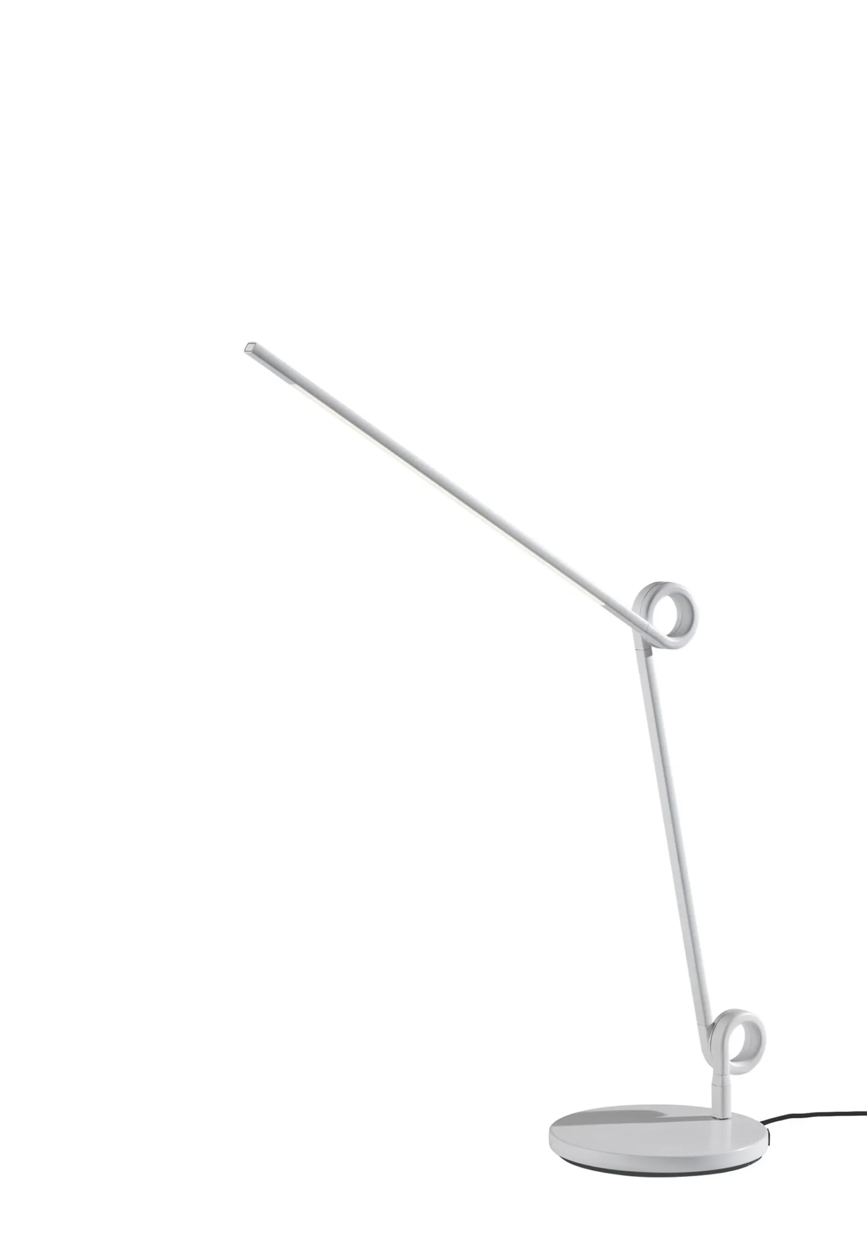 Đèn bàn làm việc LED USB kim loại màu trắng 89cm - Ảnh 2