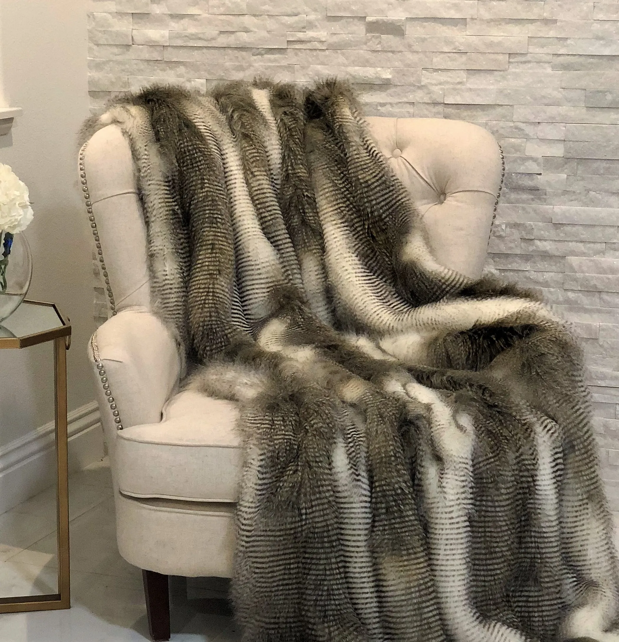 Plutus chăn lông chim ưng Alaska nhân tạo cao cấp - Ảnh 2