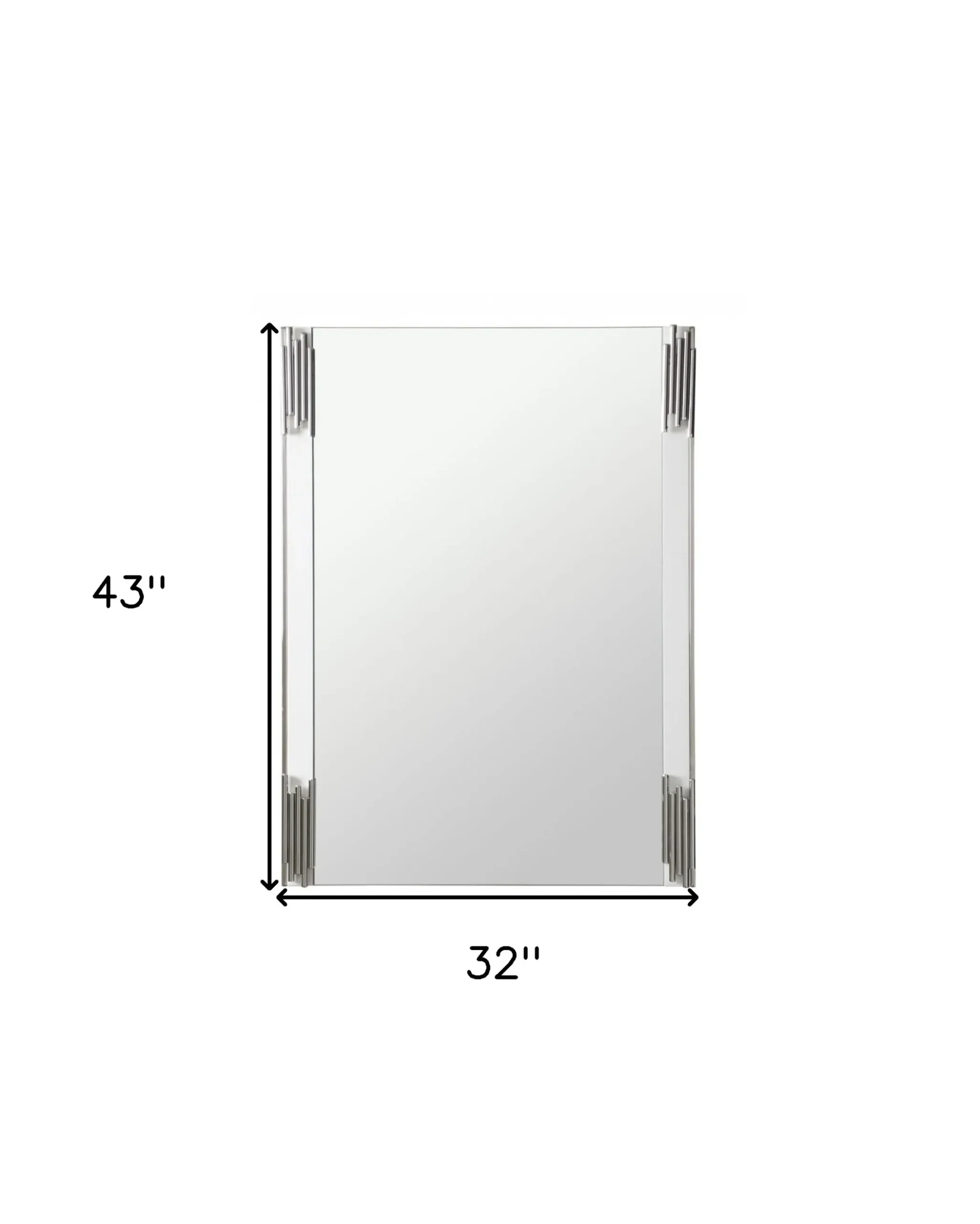 Gương trang trí khung thép màu trắng 109cm - Ảnh 6