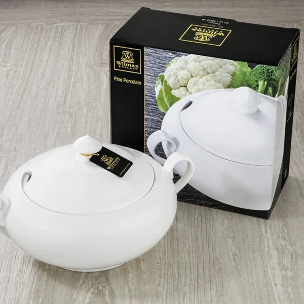 Liễn đựng súp 2800ml, đóng hộp màu