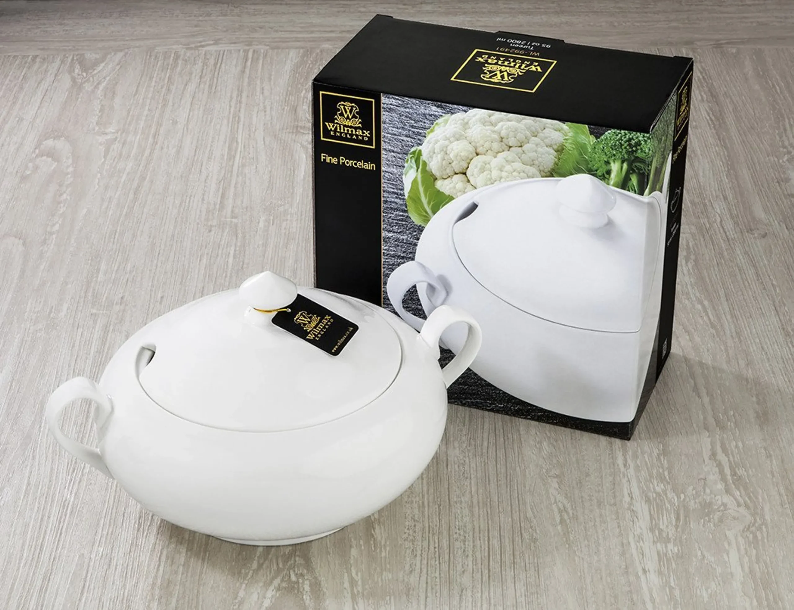 Liễn đựng súp 2800ml, đóng hộp màu