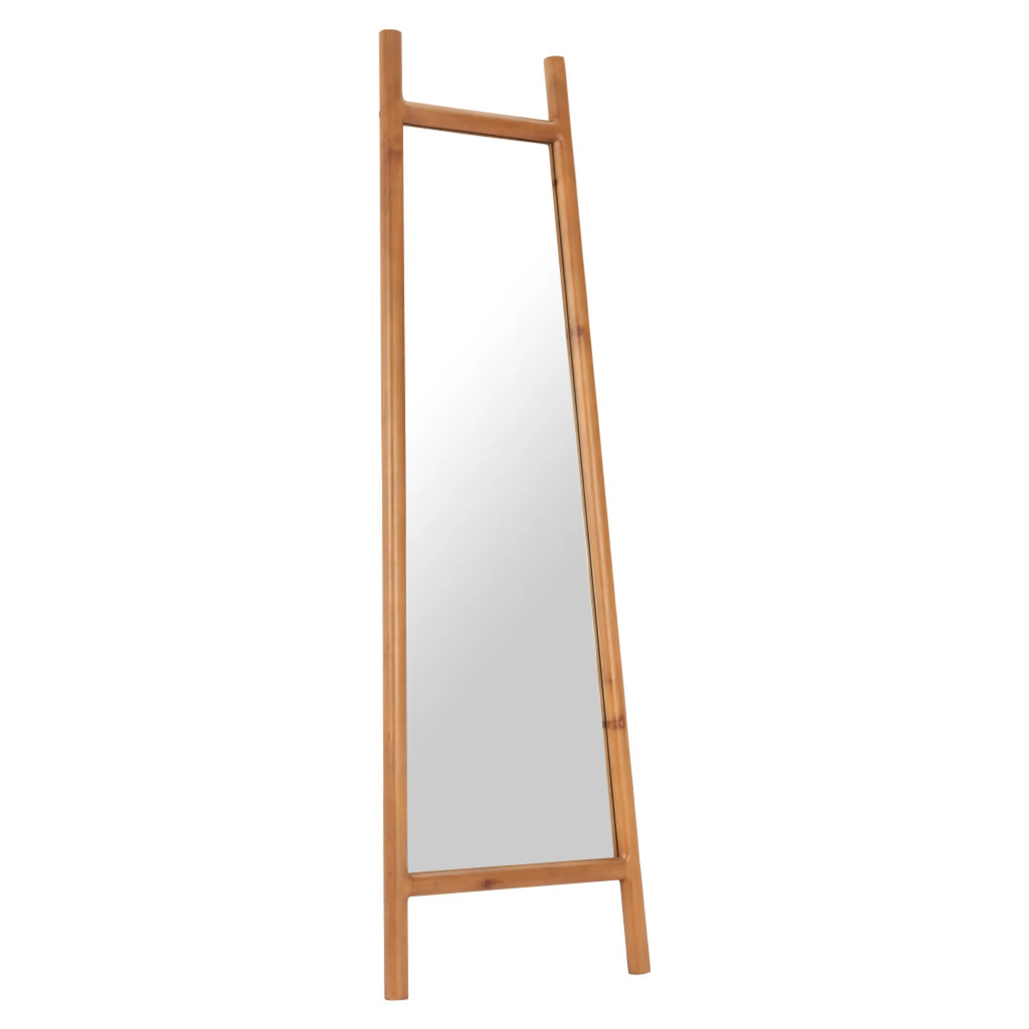 Gương đứng dựa tường 178cm khung gỗ nguyên khối họa tiết hình học - Ảnh 3