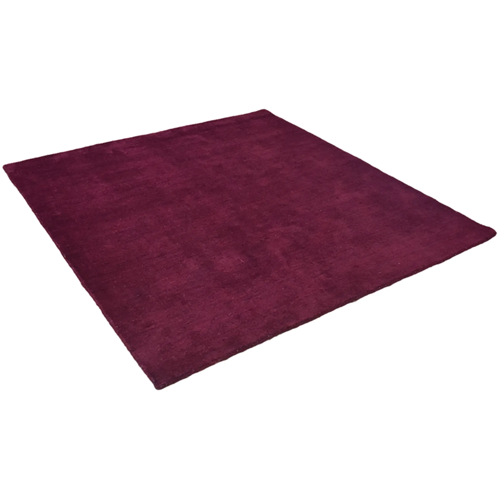 Thảm vuông dệt thắt tay pha lụa Rugsotic Carpets màu trơn - Ảnh 3