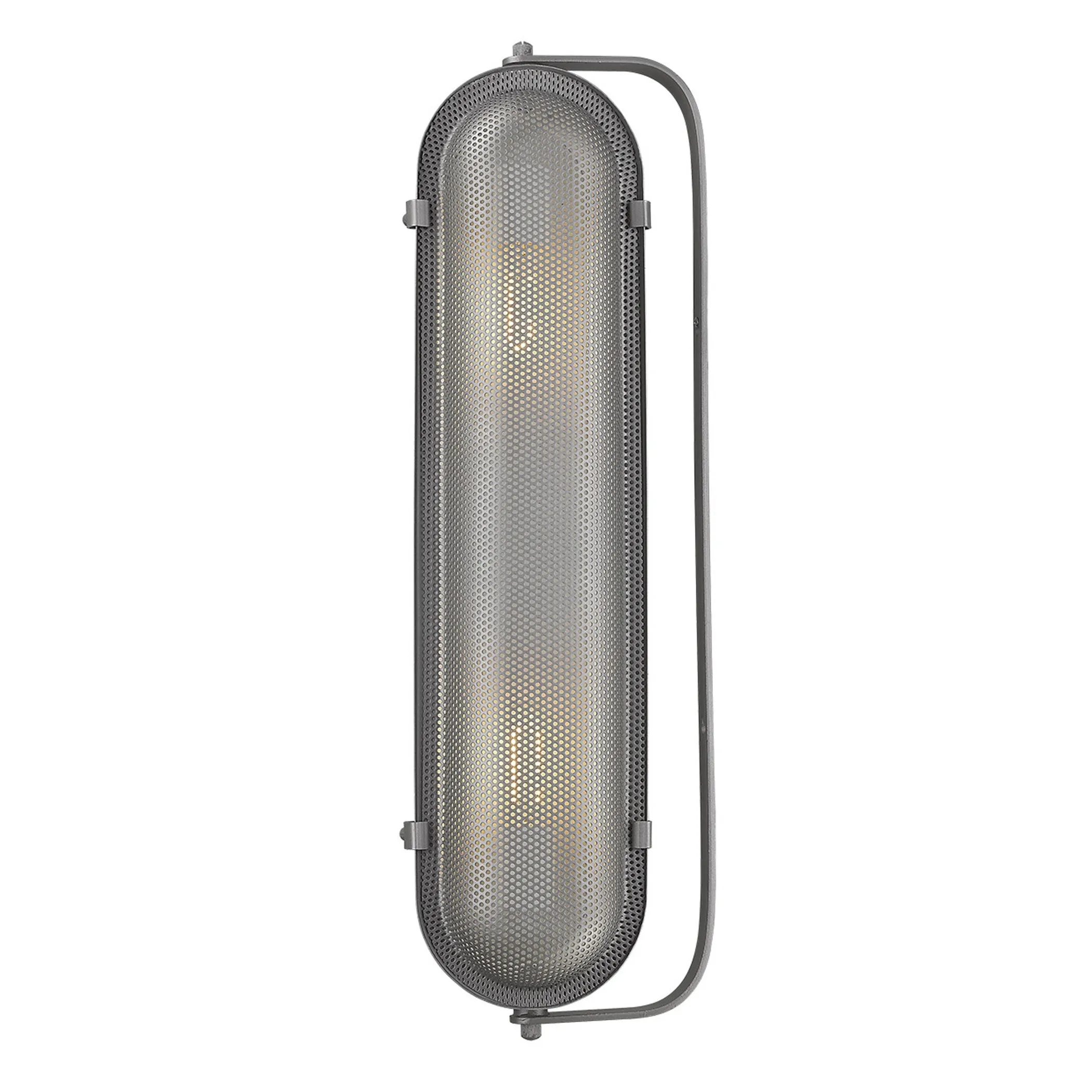 Đèn gắn tường Terra 2 bóng màu xám phong cách công nghiệp - Ảnh 2