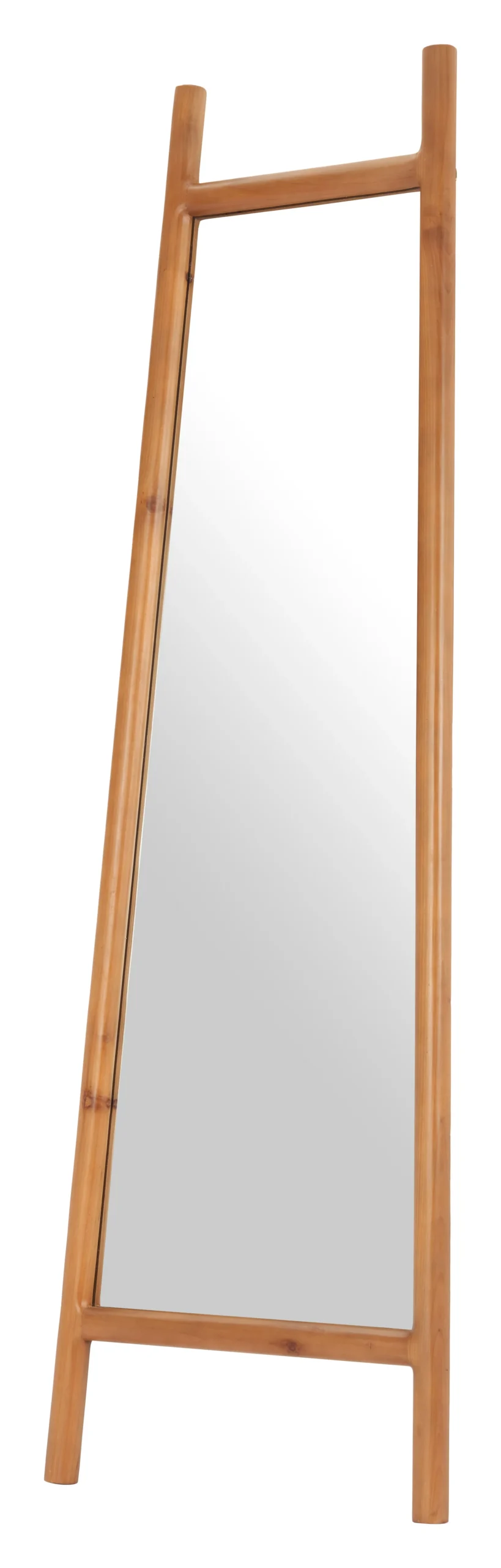 Gương đứng dựa tường 178cm khung gỗ nguyên khối họa tiết hình học