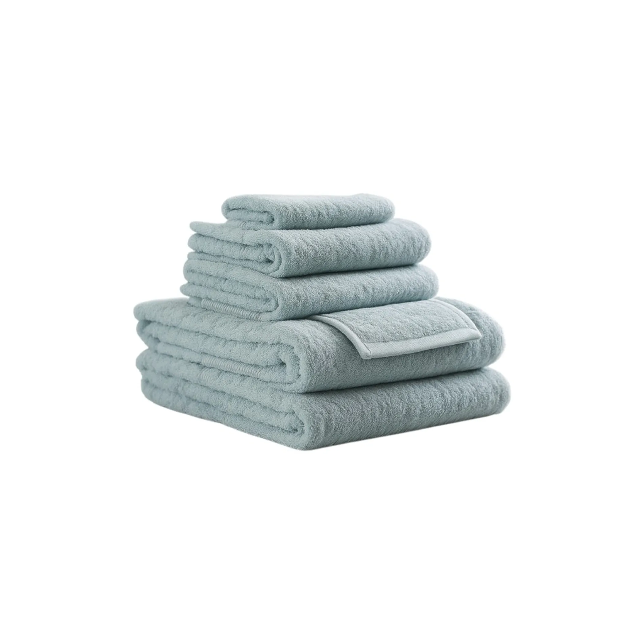 Bộ 6 khăn cotton terry nhanh khô màu xanh biển - Ảnh 2