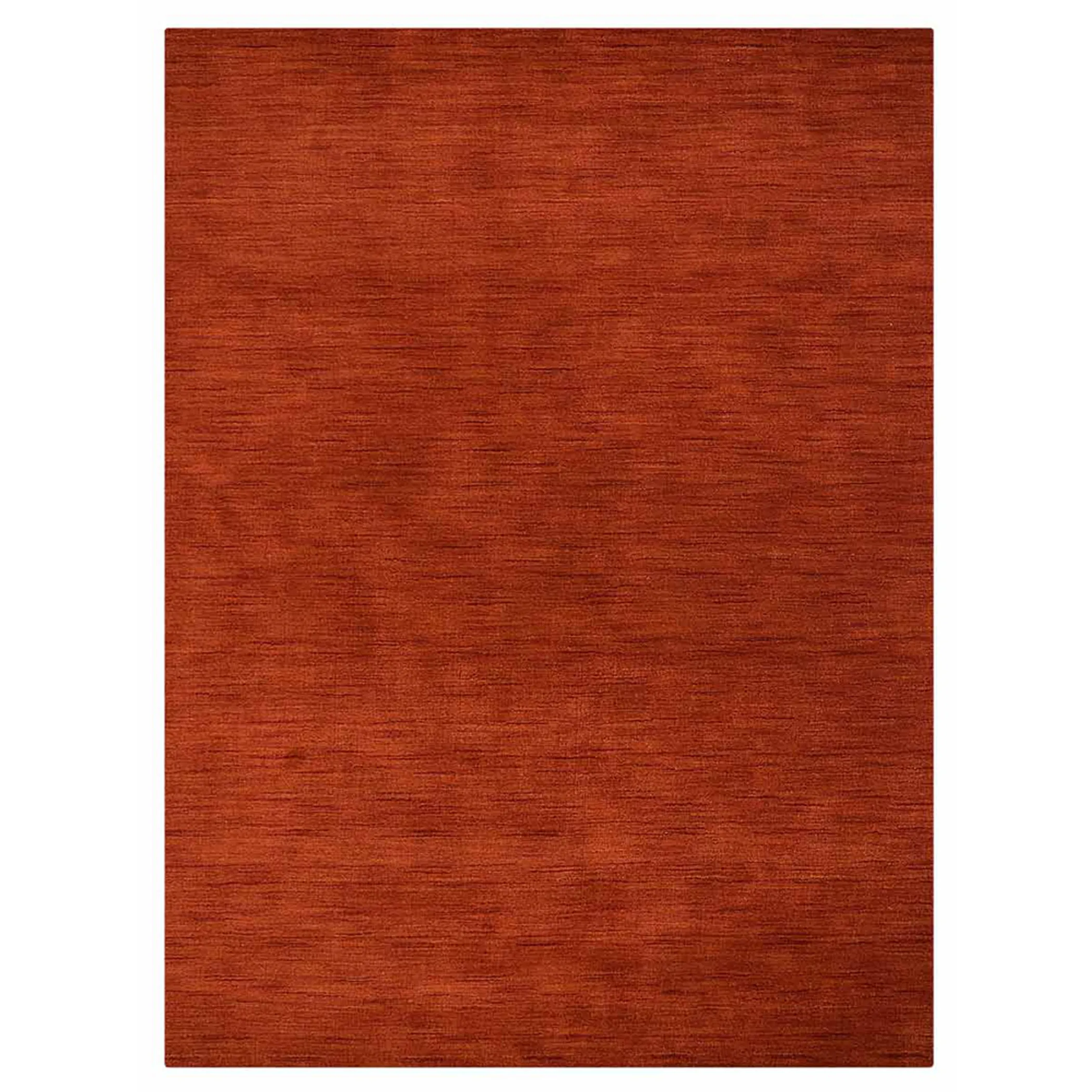 Thảm len dệt thắt tay Rugsotic Carpets màu trơn đỏ nhạt - Ảnh 2