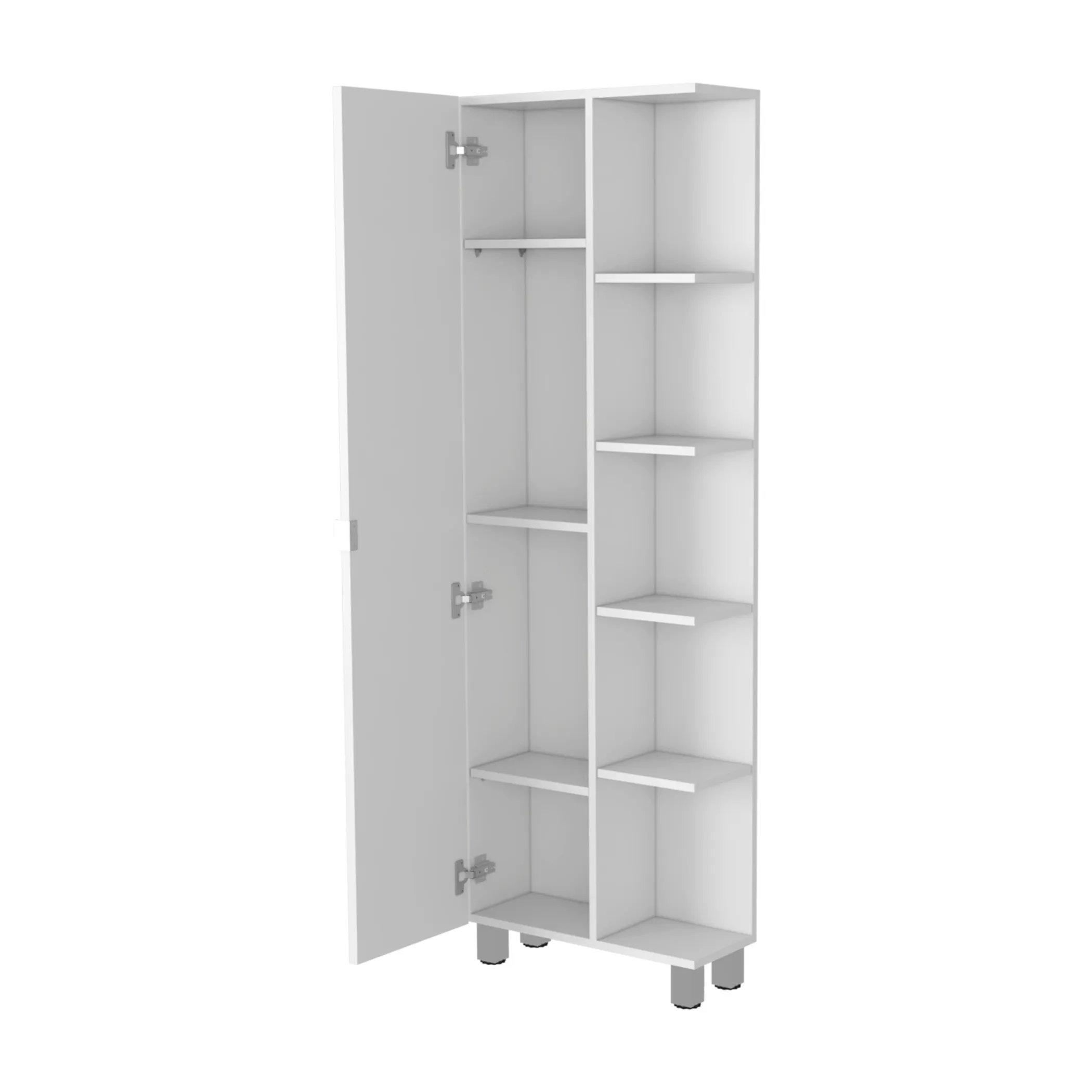 Tủ trang trí màu trắng 9 ngăn rộng 51cm - Ảnh 3