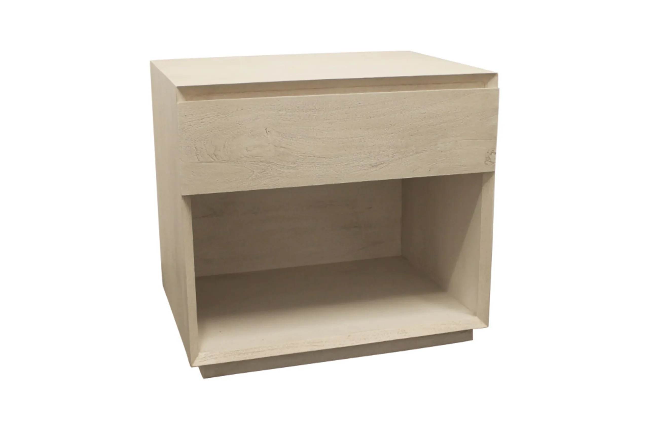 Tủ đầu giường gỗ tự nhiên 1 ngăn kéo màu gỗ mộc 61cm - Ảnh 6