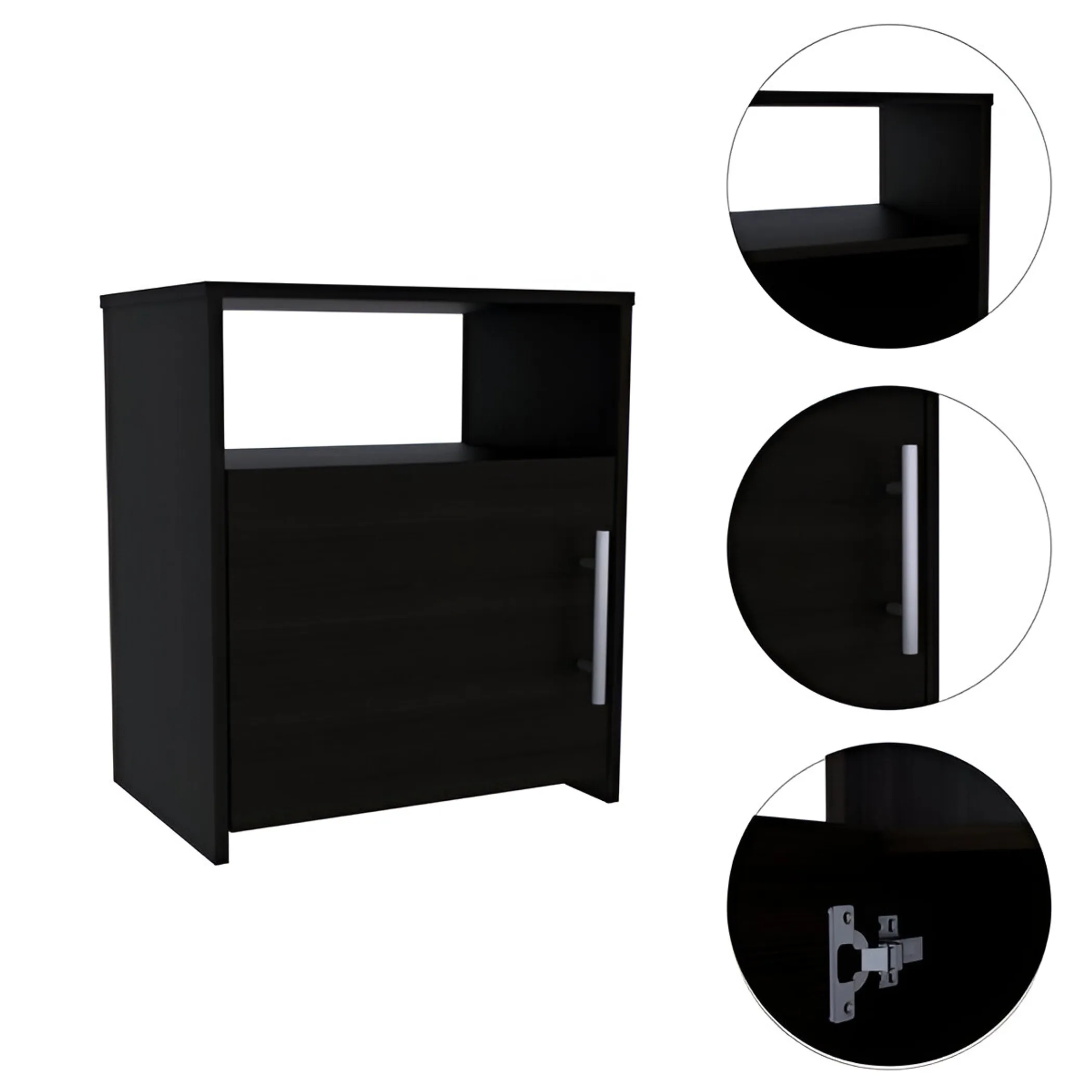Tủ đầu giường gỗ công nghiệp có kệ để đồ 58cm - Ảnh 3