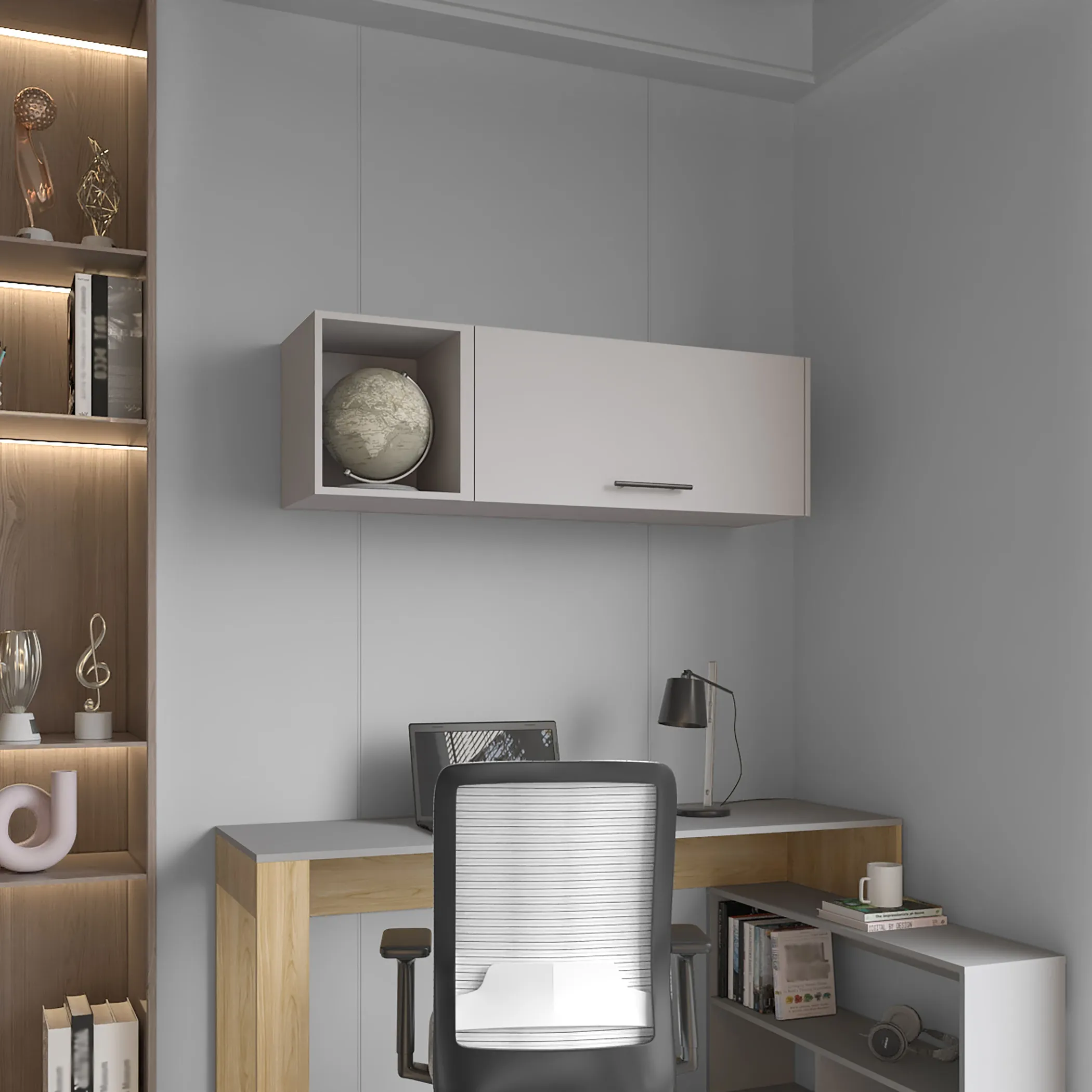 Tủ treo tường Aster rộng 120cm màu khói - Ảnh 3
