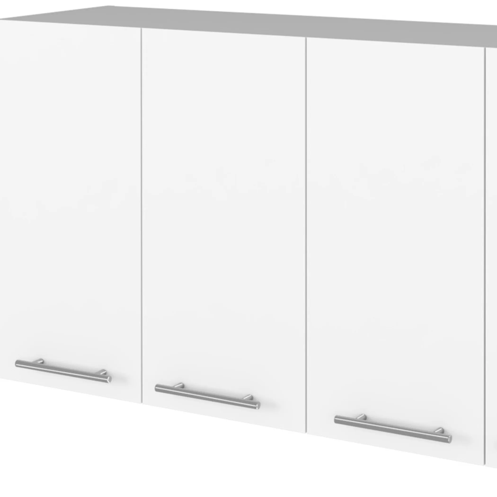 Tủ trang trí treo tường gỗ trắng rộng 119cm với bốn cánh - Ảnh 4