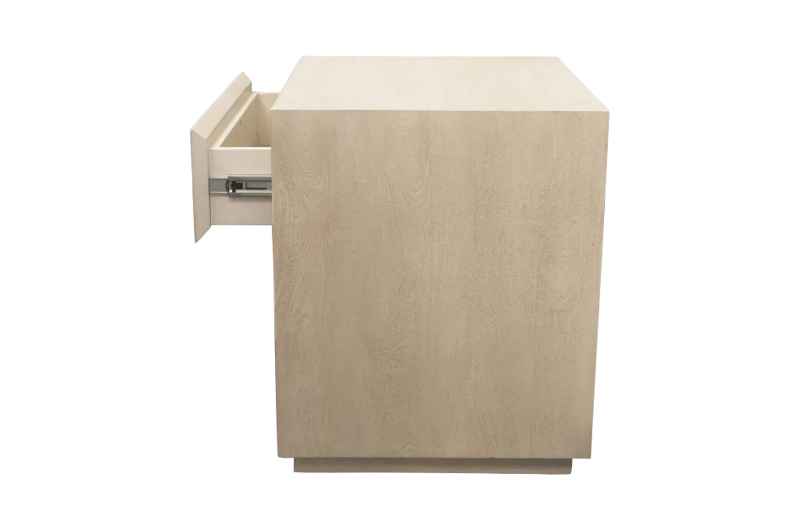 Tủ đầu giường gỗ tự nhiên 1 ngăn kéo màu gỗ mộc 61cm - Ảnh 4