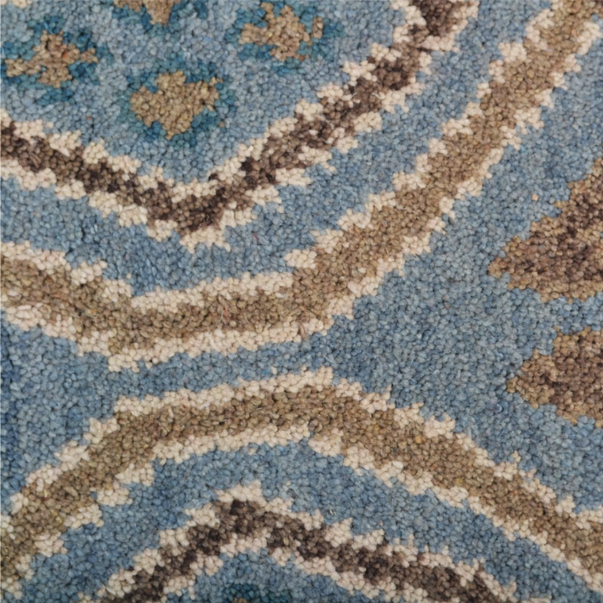 Thảm chạy hành lang len dệt thắt tay Rugsotic Carpets 0,75m x 3m họa tiết hình học - Ảnh 5