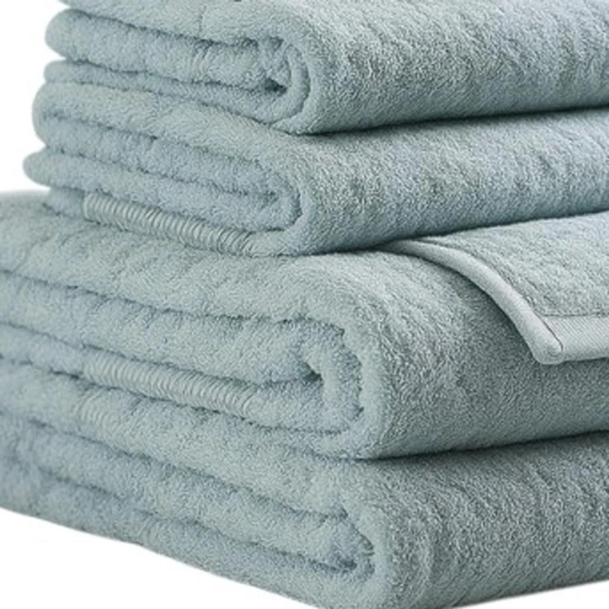 Bộ 6 khăn cotton terry nhanh khô màu xanh biển - Ảnh 3