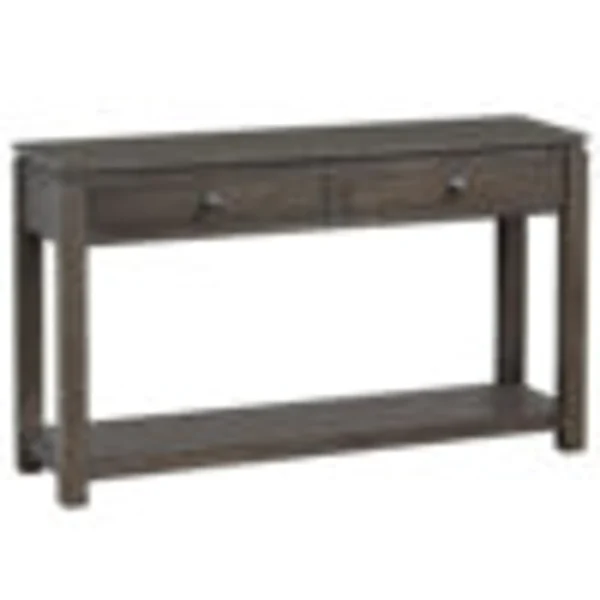 Bàn console sau sofa Sunset Trading Shades of Gray có ngăn kéo và kệ