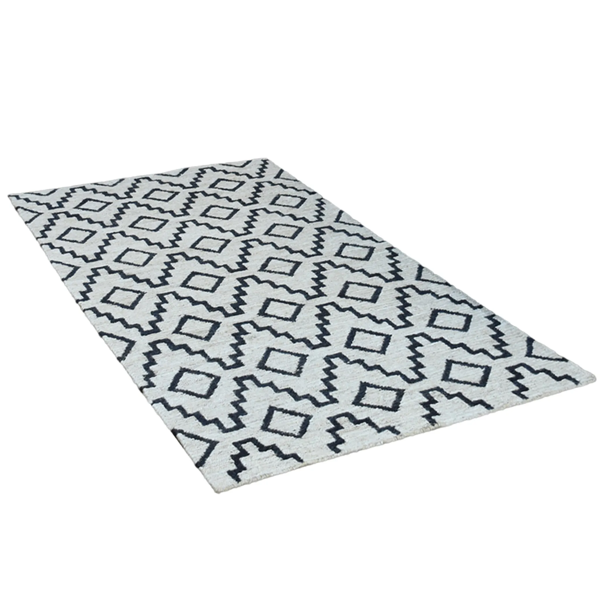 Thảm sợi đay sumak dệt thắt tay thân thiện môi trường Rugsotic Carpets họa tiết hình học - Ảnh 3