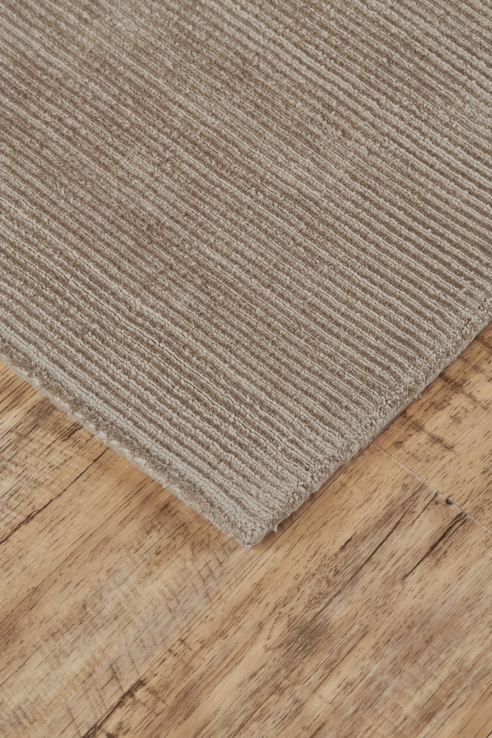 Thảm trải sàn dệt tay 1,2m x 1,8m màu kem ngà và nâu xám - Ảnh 5