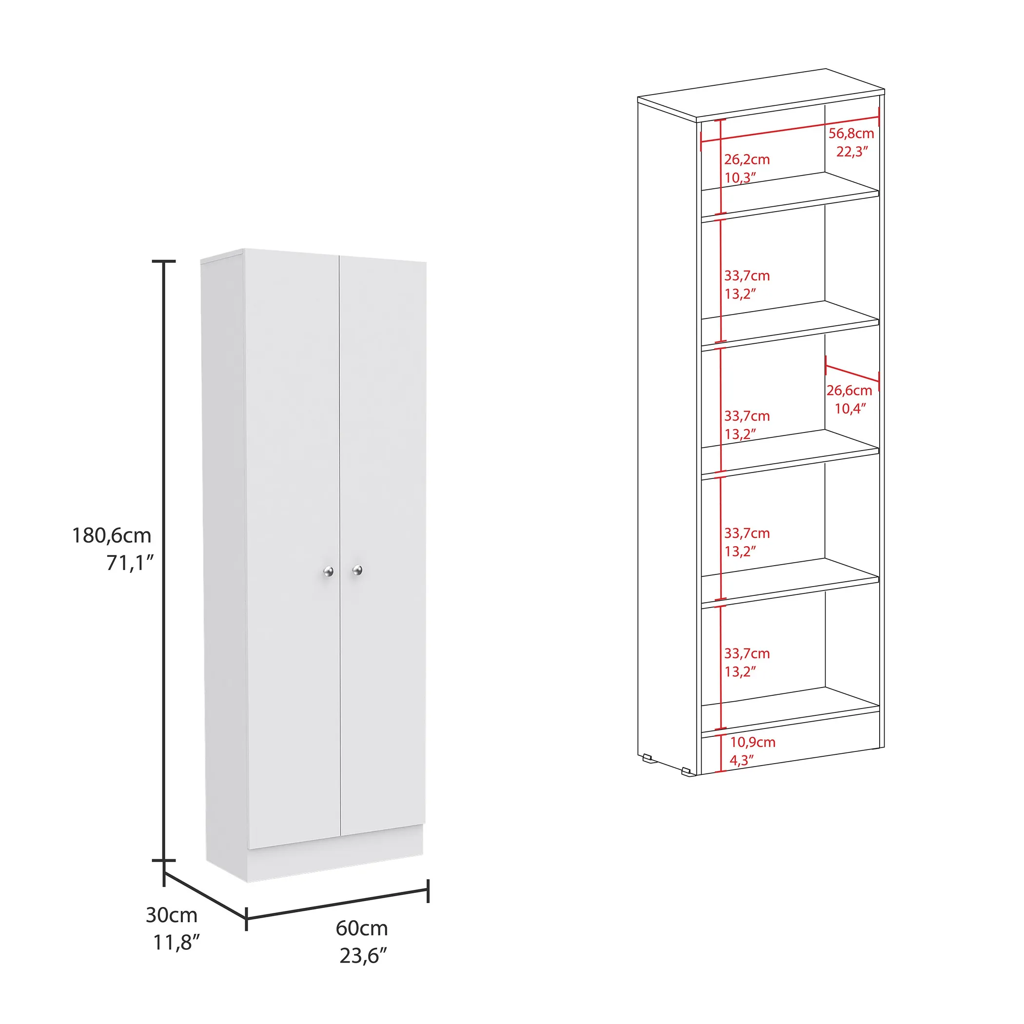 Bộ nội thất bếp Charlotte 2 món: đảo bếp và tủ đựng thực phẩm - Ảnh 6