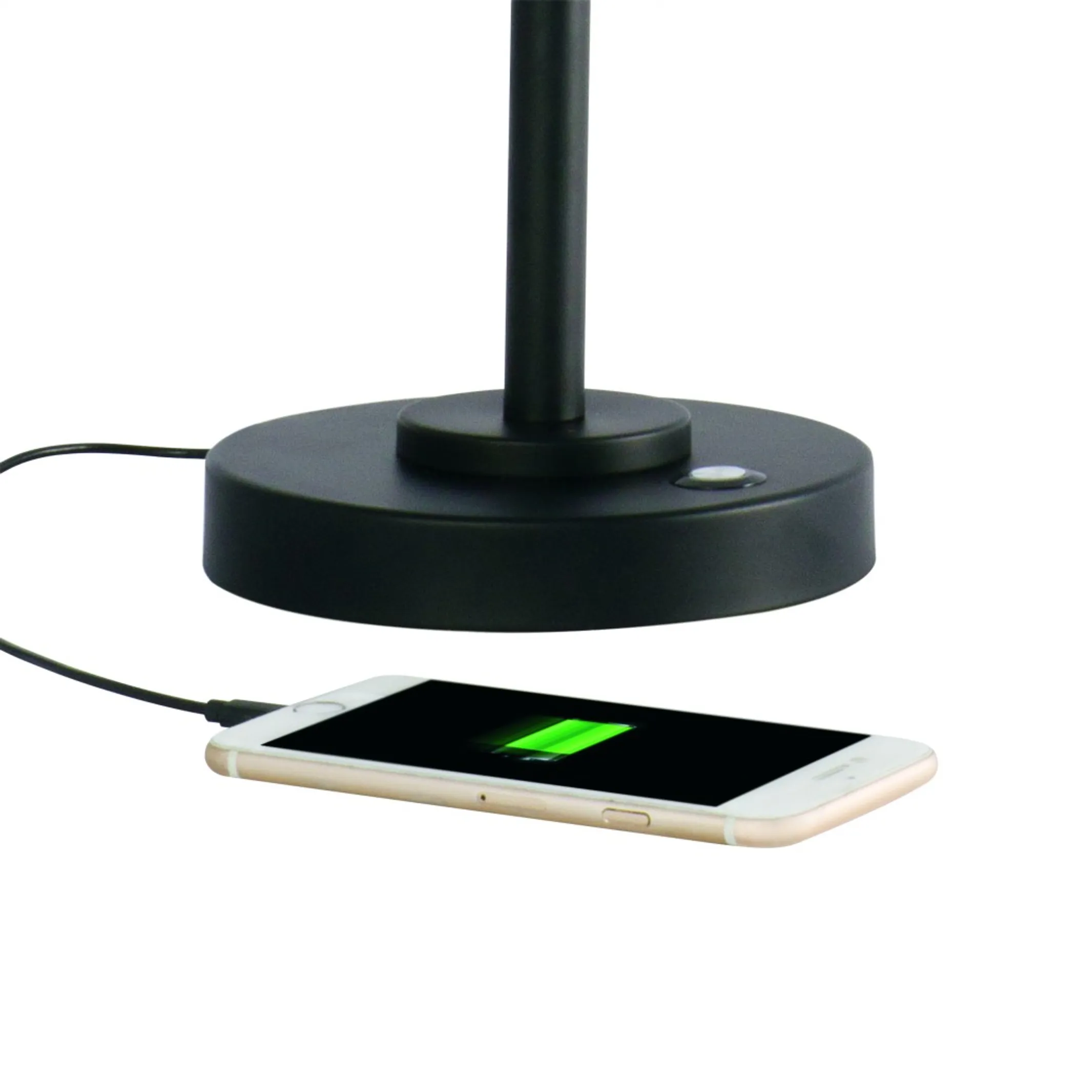 Đèn bàn LED điều chỉnh được màu đen mờ và đồng thau cổ điển - Ảnh 5