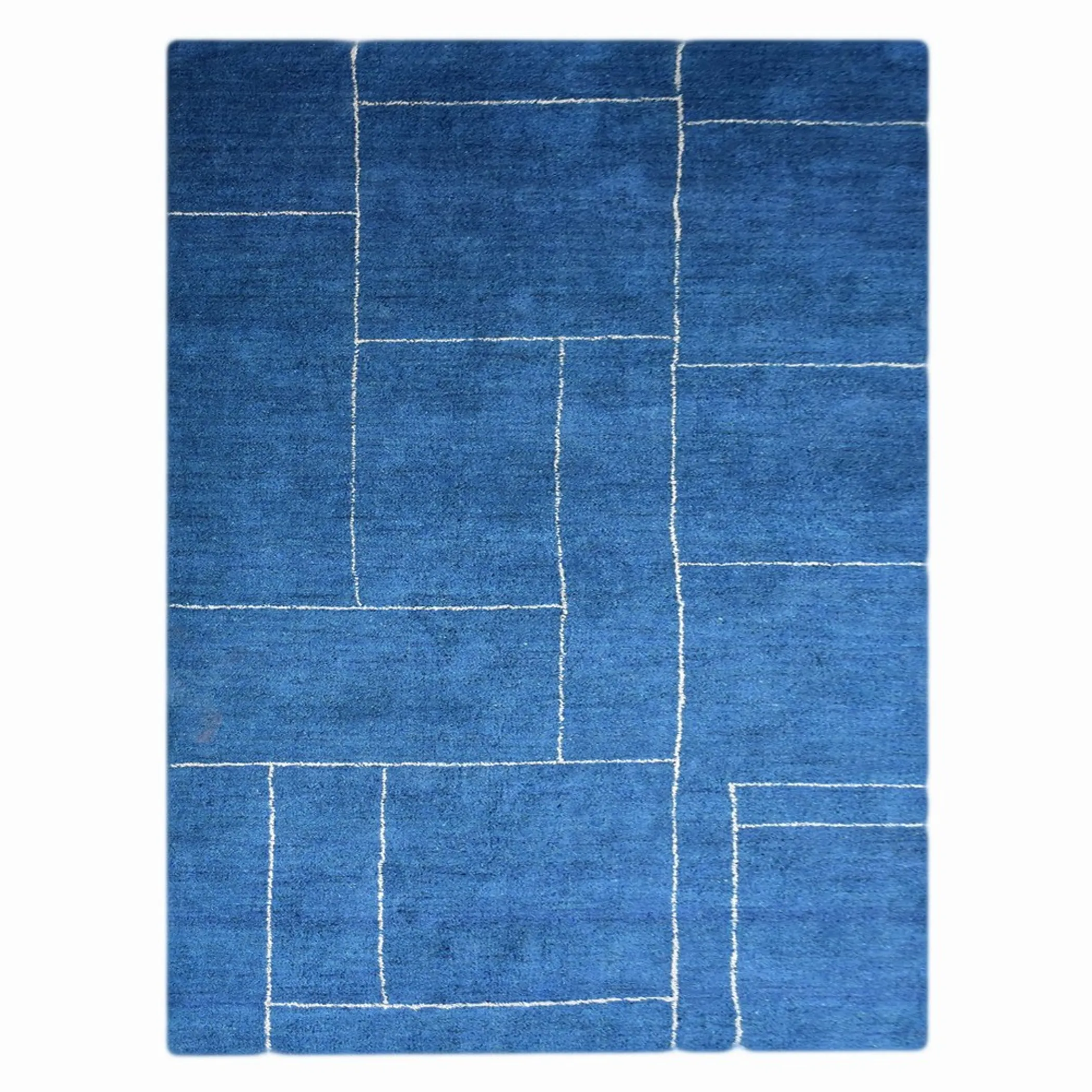 Thảm pha lụa dệt thắt tay Rugsotic Carpets họa tiết hình học - Ảnh 2