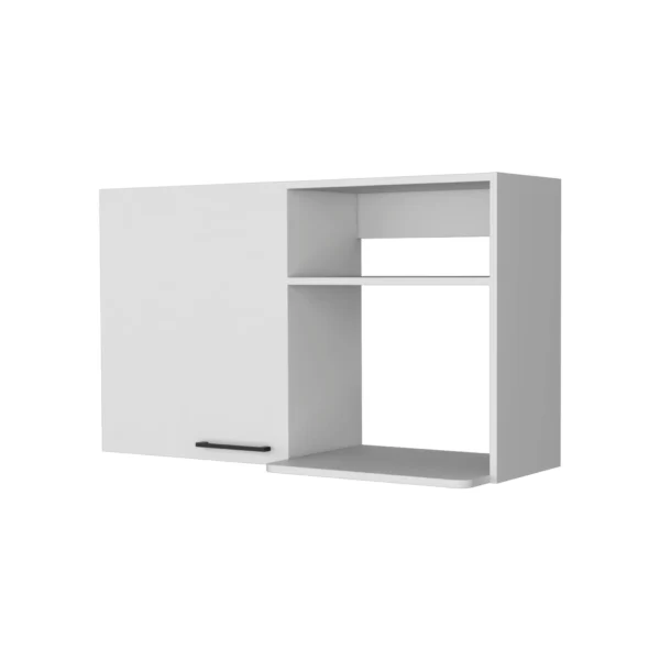 Tủ trang trí màu trắng rộng 99cm với hai kệ